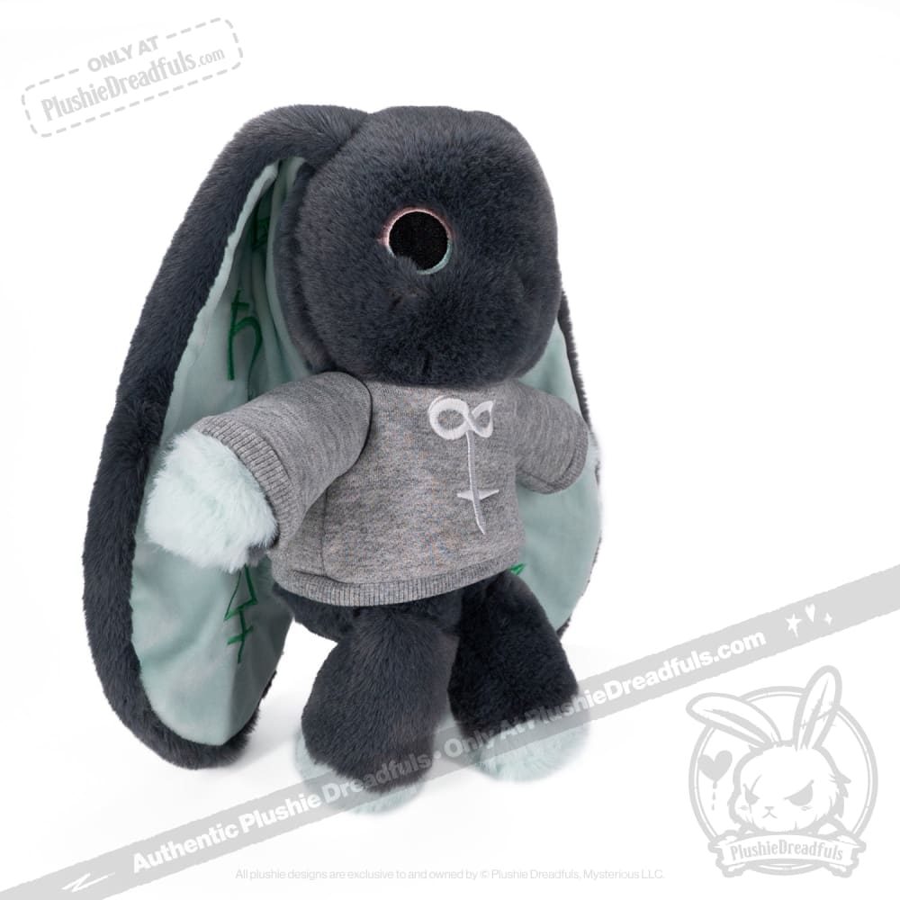 Plushie Dreadfuls Trust Issues Bunny Grey Edition - Soft Stuffed Animal Toy for Anxiety Relief & Emotional Support | Perfect for Therapy, Gifts, and Home Decor