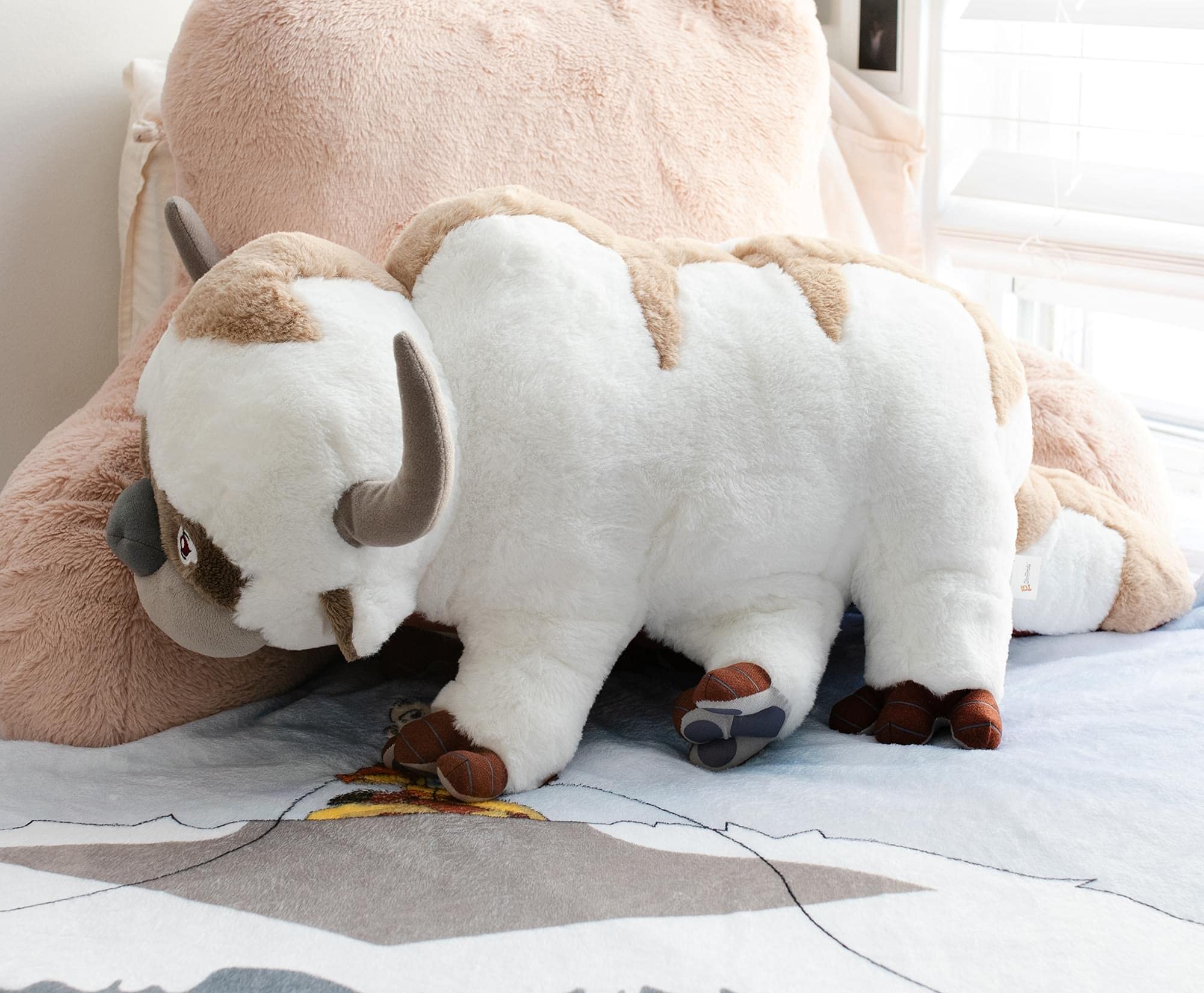 Golden Bell Studios Avatar: The Last Airbender Appa 22-Inch Plush Toy - Soft Stuffed Animal, Anime Manga Collectible Gift for Kids & Fans | Perfect for Bedroom Decor, Birthday Presents & Cosplay Accessories