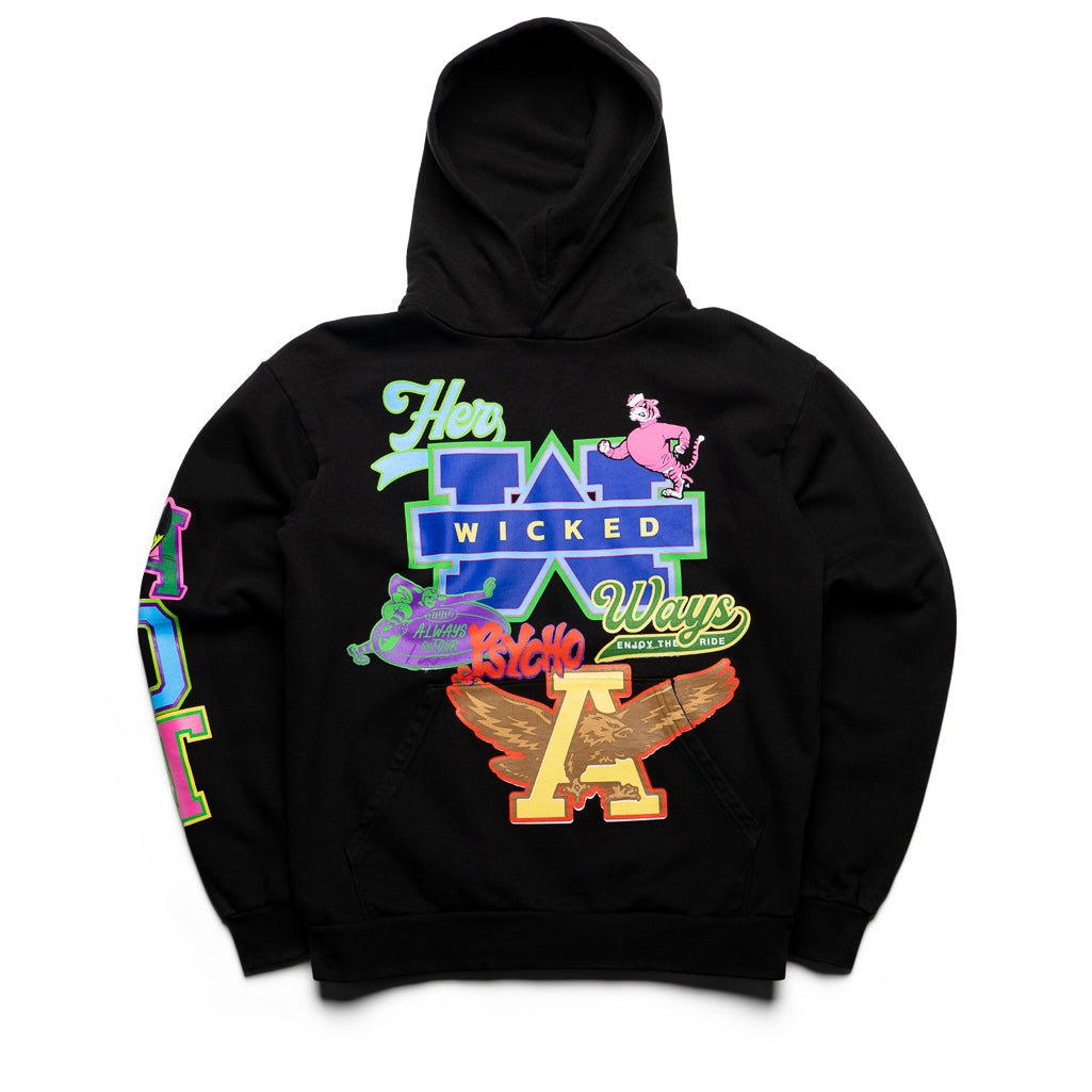 Always On Tour Psycho Ways Hoodie - Black | Men's & Women's Streetwear for Concerts & Urban Fashion