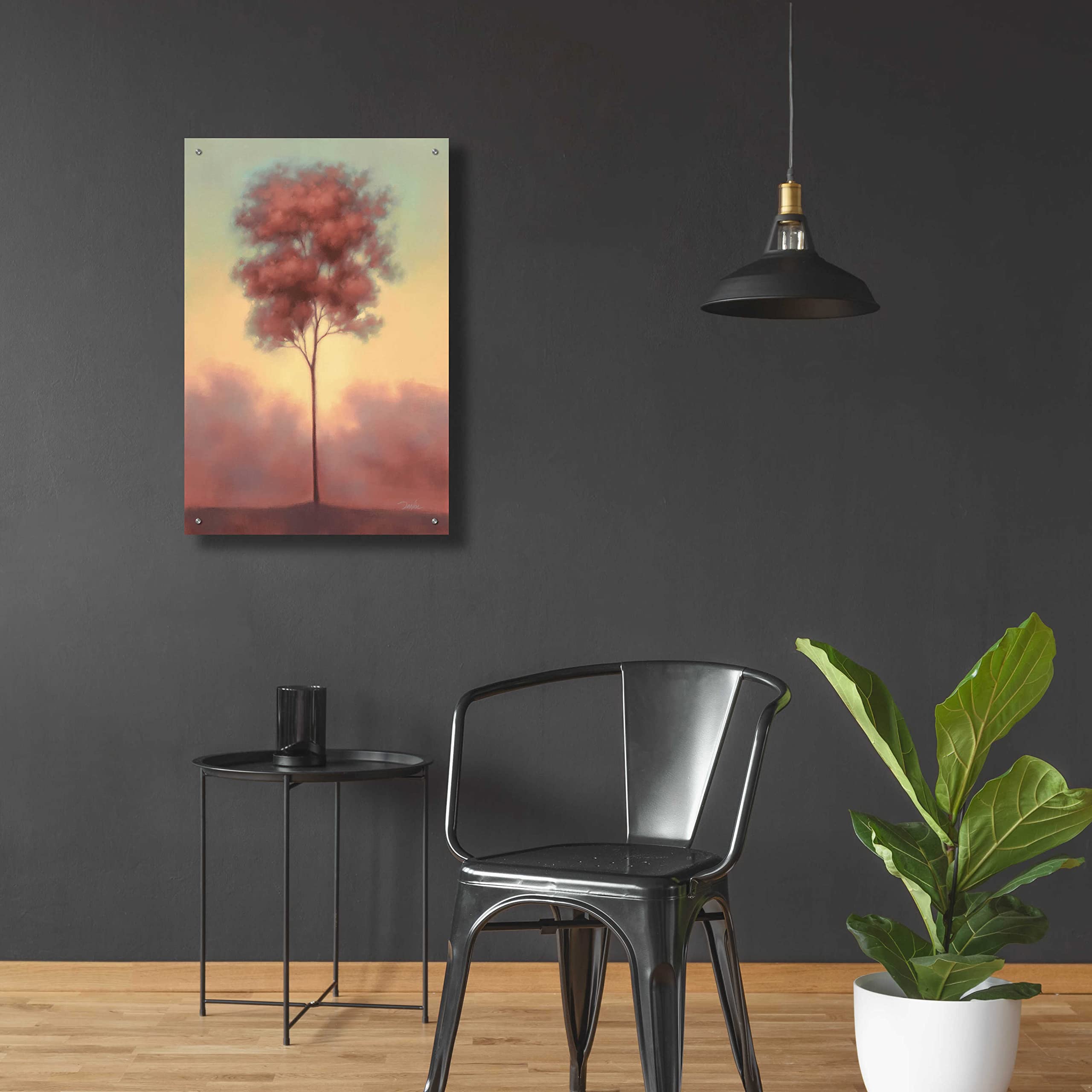 Epic Art 'Solitude II' by Darlou Gams - Premium Acrylic Glass Wall Art Painting 24x36 Inches - Modern Home Decor for Living Room, Bedroom & Office