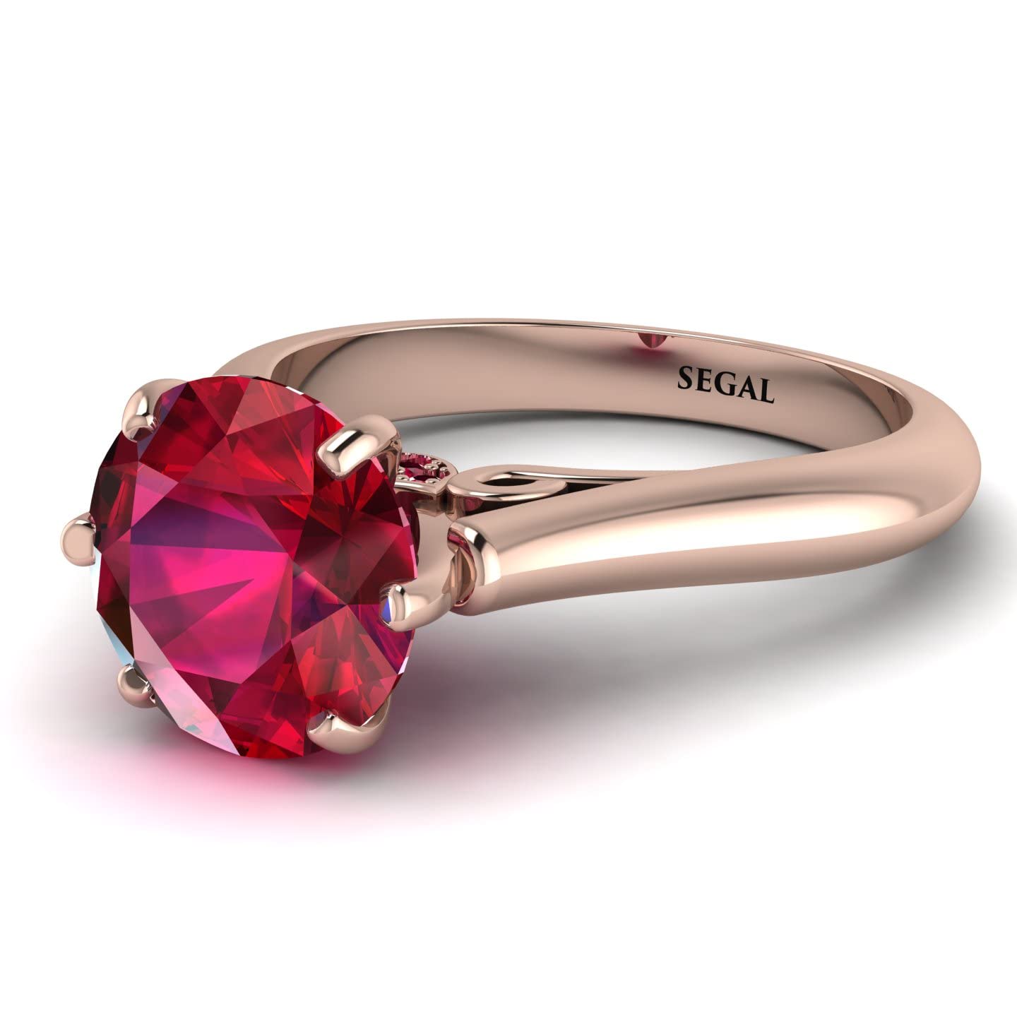 14K-18K Rose Gold Halo Engagement Ring with Lab-Created Ruby - Elegant Promise Ring for Women | Perfect for Proposals, Anniversaries & Special Occasions