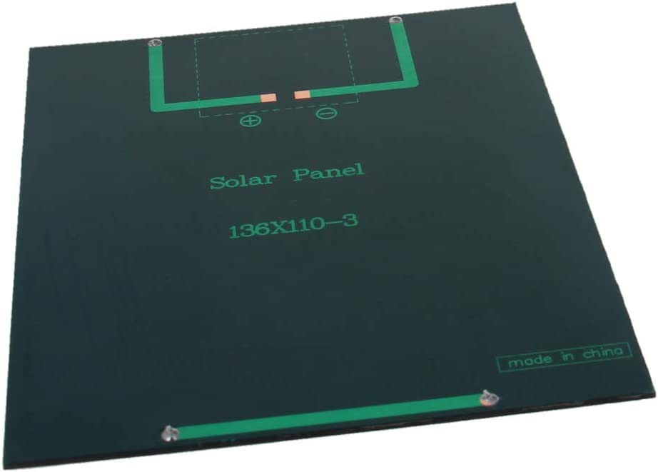 6V 2W Mini Solar Panel - Polycrystalline Solar Cell for DIY Solar System, Light Electric Toys, and Solar Battery Charger (5.35