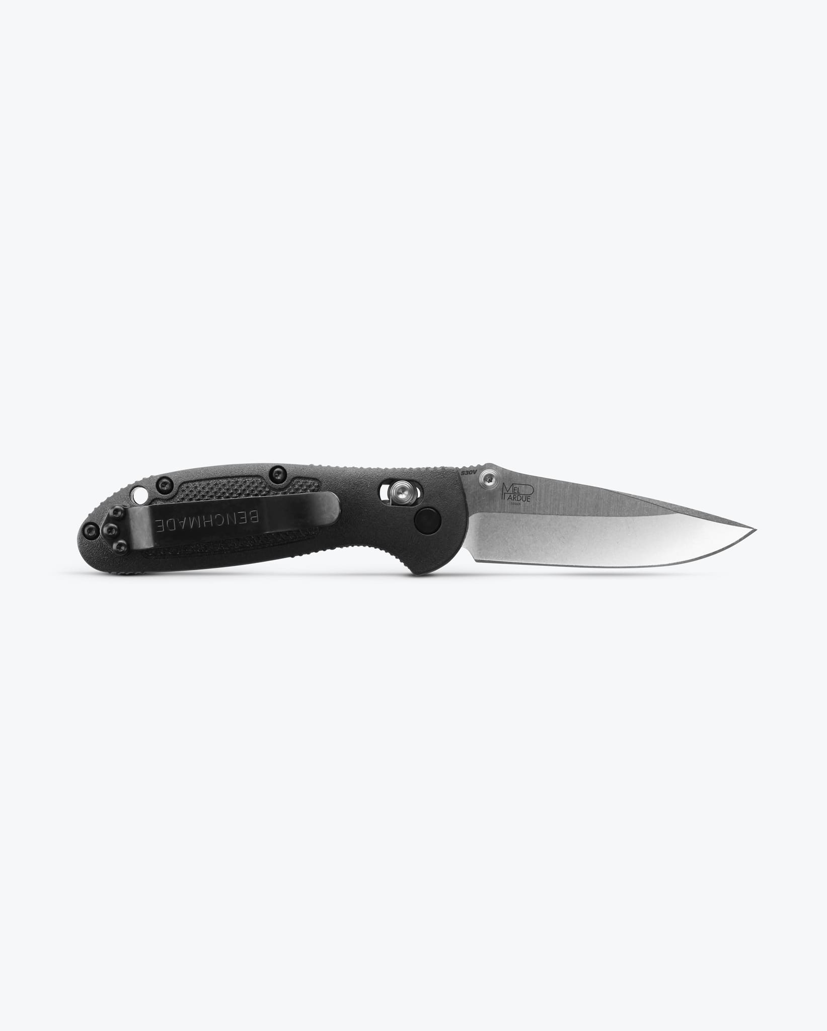 Benchmade Mini Griptilian Folding Knife - Black Grivory Handle, Drop Point Blade - EDC Pocket Knife for Outdoor, Camping & Everyday Carry