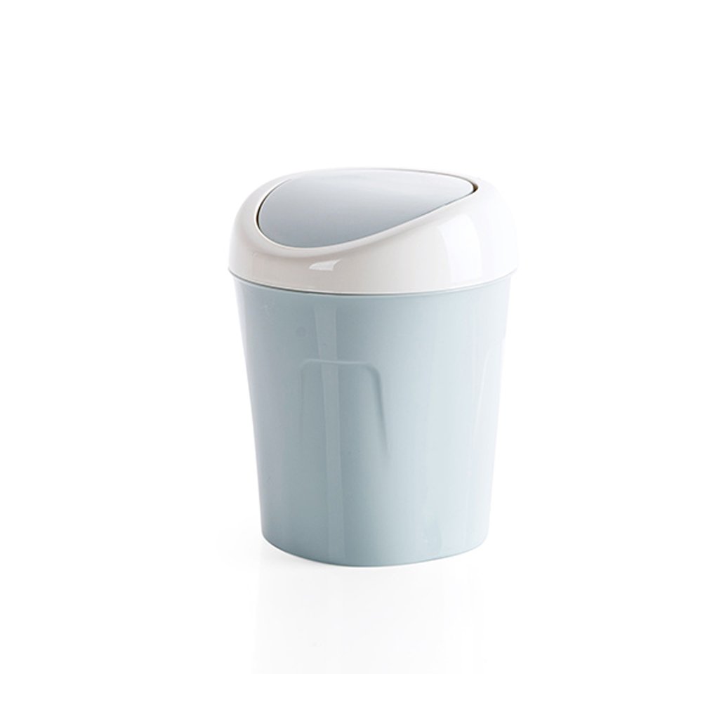 Creative Swing Lid Trash Can - Thick PP Material Mini Garbage Bin for Living Room, Coffee Table, Office & Kitchen | Stylish Home Desktop Storage | Indoor/Outdoor Use | Perfect for Small Spaces, Bedrooms, Bathrooms & Workspaces