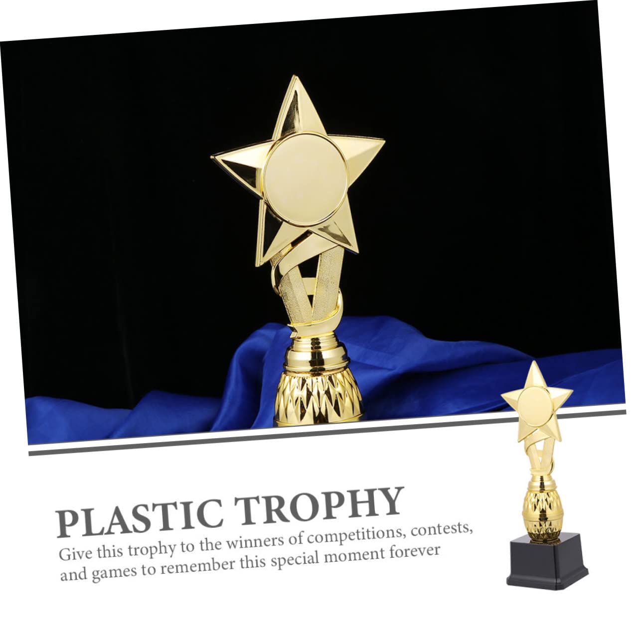 Toddmomy 4-Piece Kids Football Trophy Set - Reusable Plastic Sports Reward Toys for Children | Perfect for Soccer Parties, Awards Ceremonies & Youth Sports Motivation