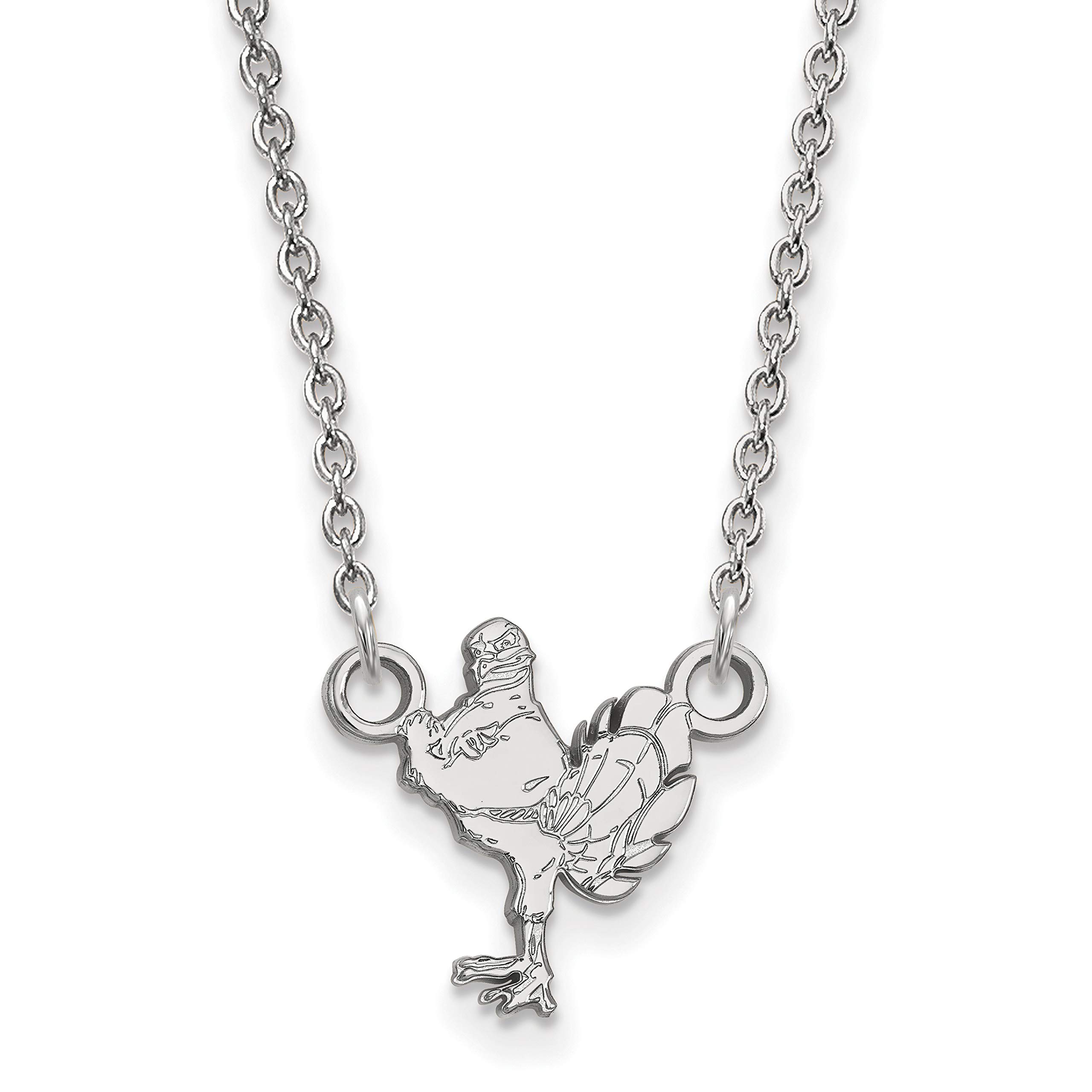 Virginia Tech Hokies Sterling Silver Mascot Pendant Necklace - Perfect for Game Days, Alumni Gifts & College Pride Accessories