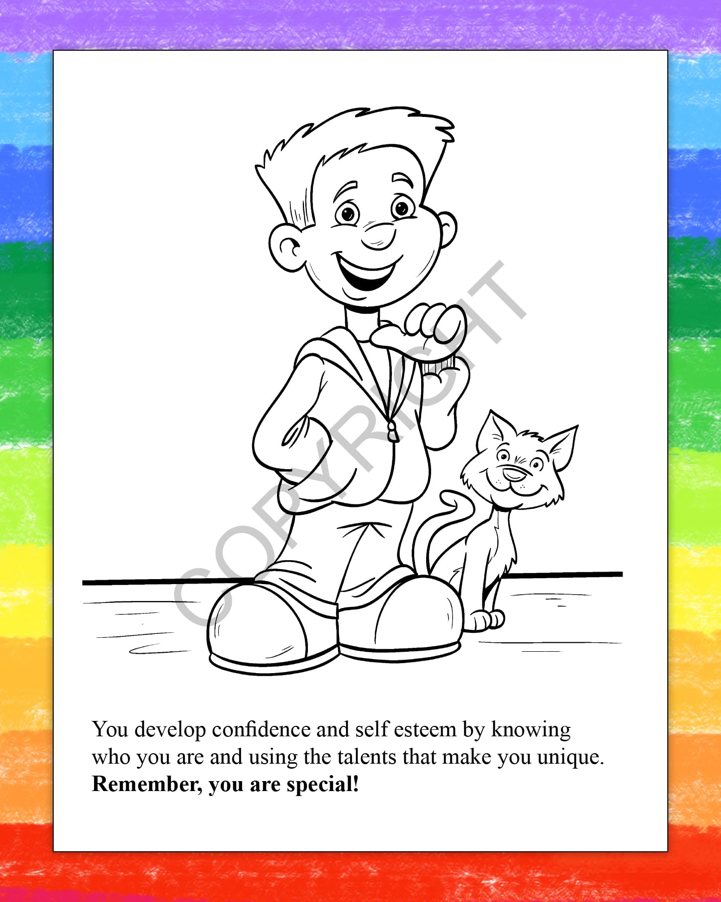 ZOCO Kids Coloring Books Bulk Pack - Self Esteem Activities for Children - Educational Games & Puzzles for Home & School