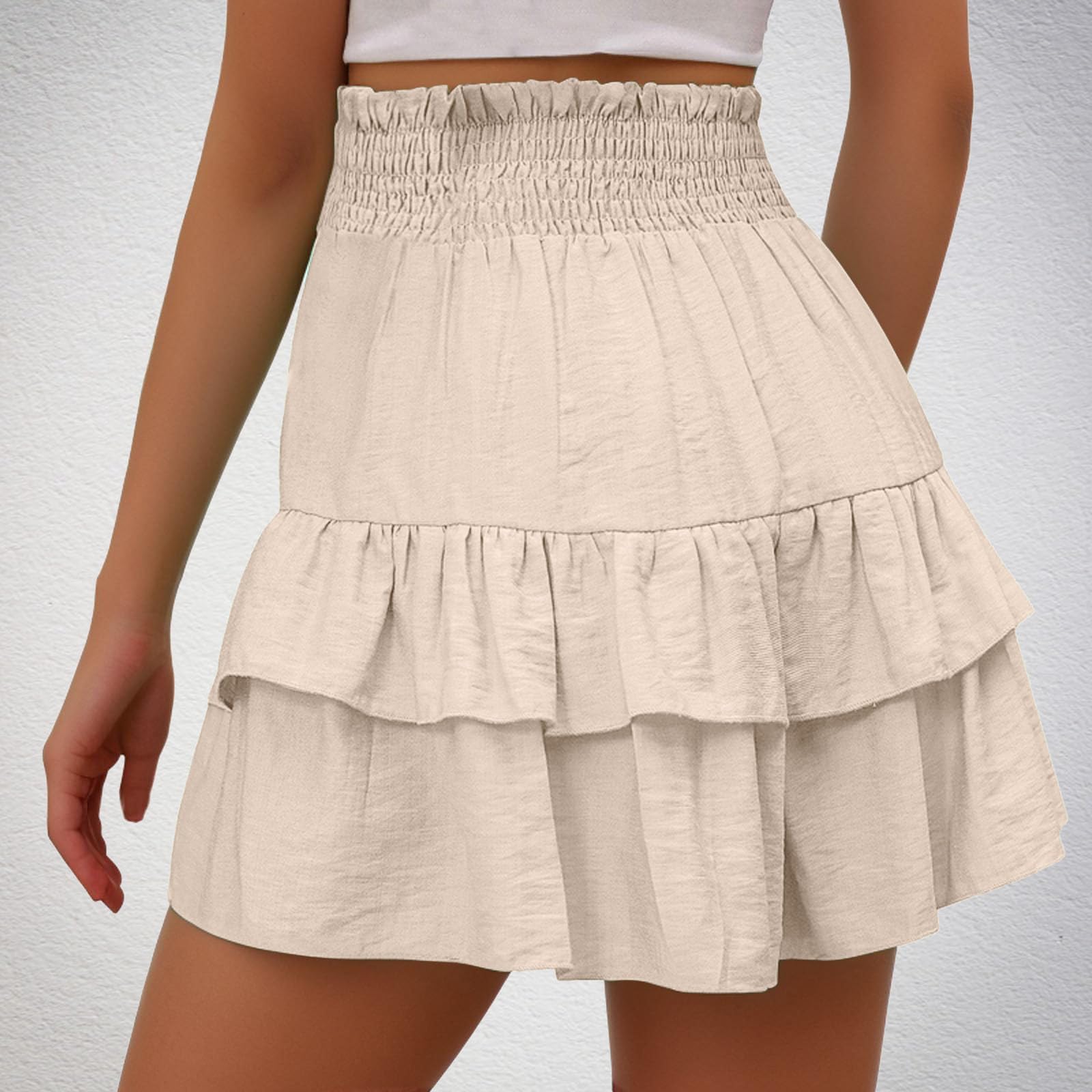 Trendy Women's Ruffle Shorts - High Waisted Summer Streetwear for Outfits