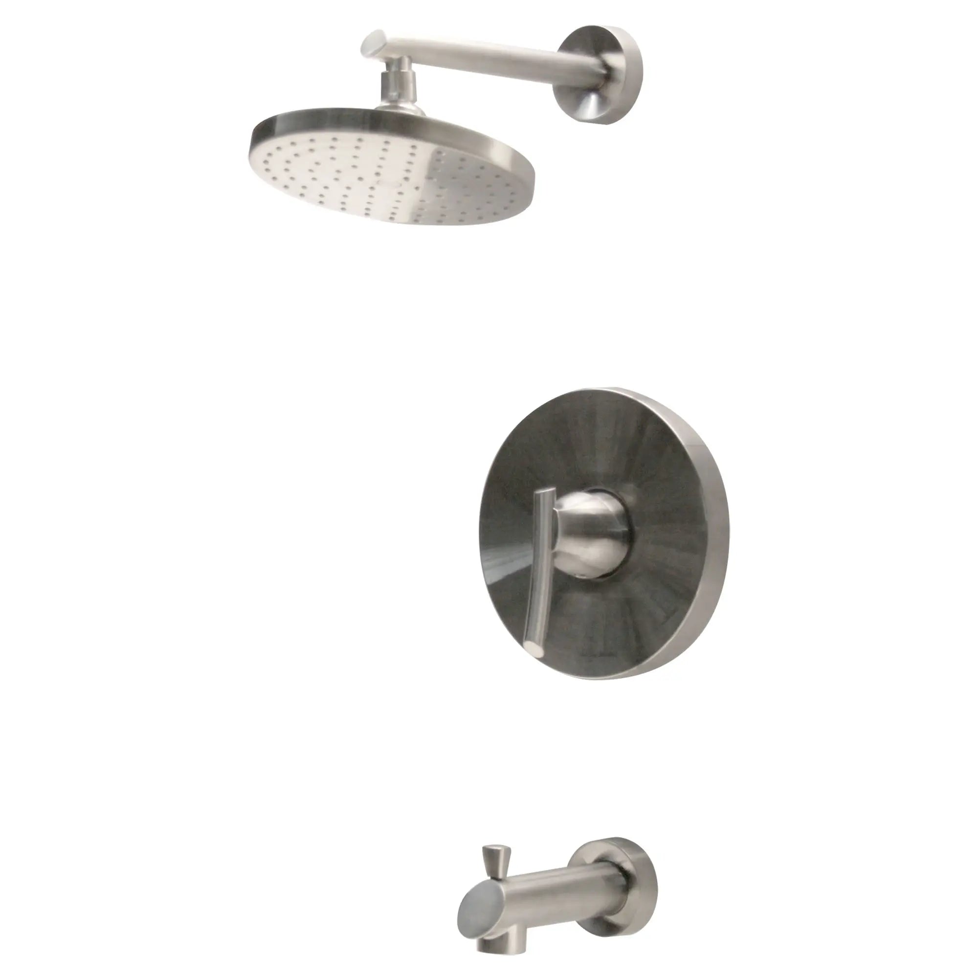 Premium 2.5 GPM Green Tea Tub and Shower Trim Kit with Rainfall Showerhead & Lever Handle - Perfect for Bathroom Renovation and Spa-Like Shower Experience