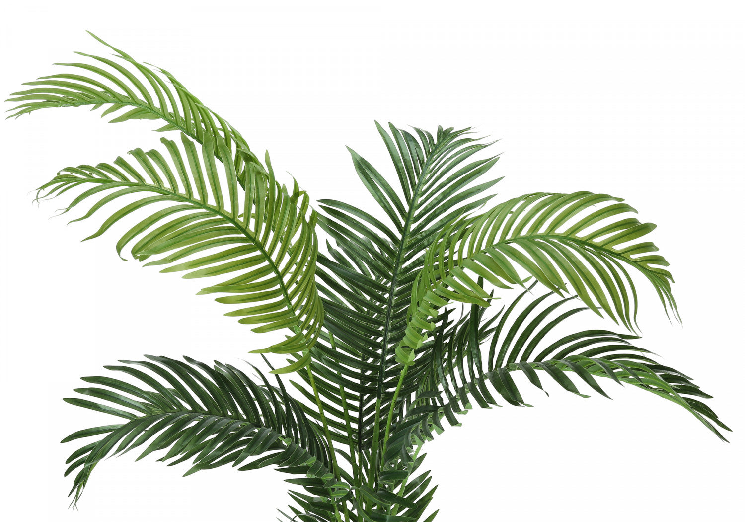 47 Inch Artificial Palm Tree with 5 Black Pots - Realistic Green Faux Plant for Home Decor, Office, Living Room, and Indoor Spaces