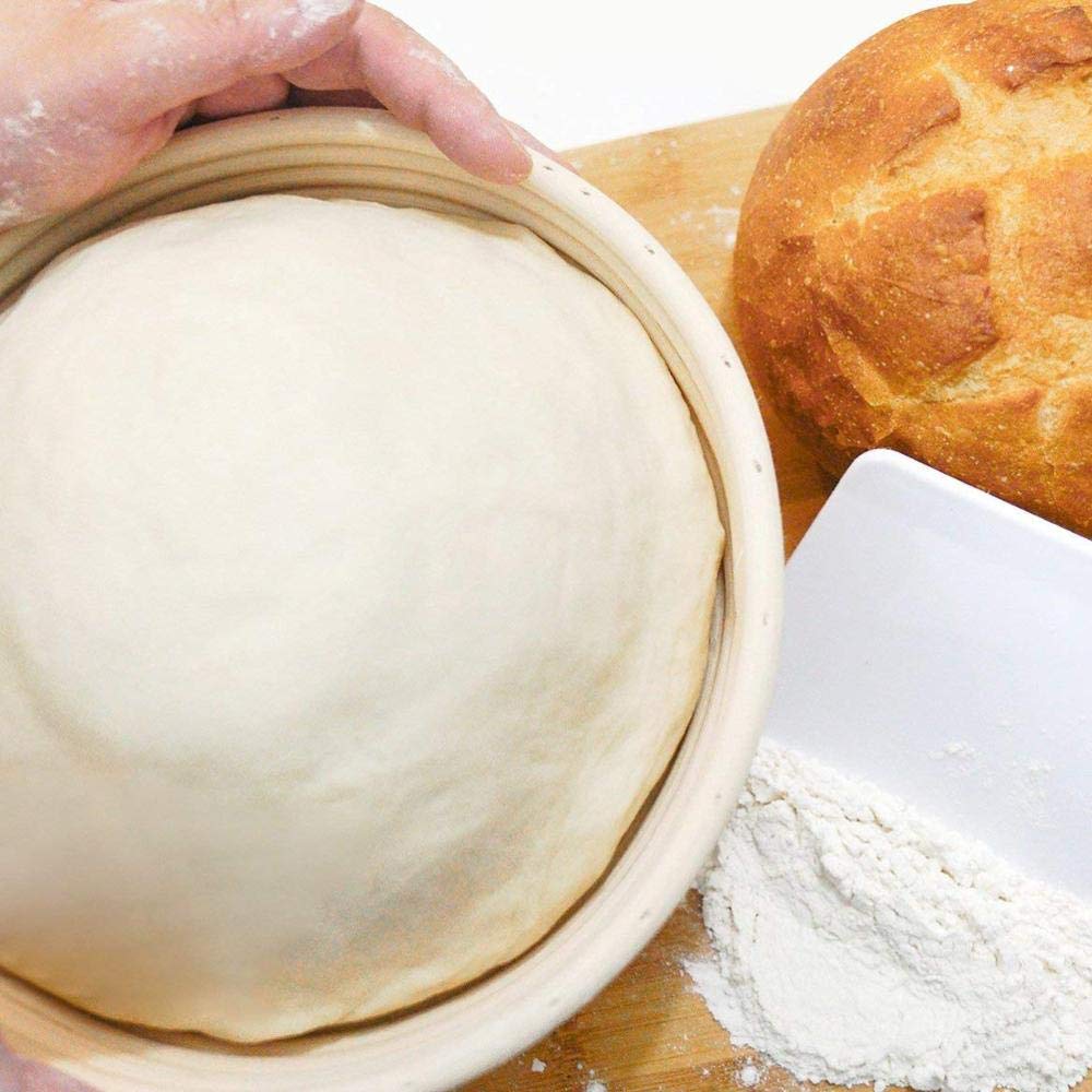 6-Pack 5 Inch Sourdough Bread Proofing Baskets - Round Banneton Brotform with Linen Liner, Handmade Rattan Dough Rising Bowl for Professional & Home Bakers - Perfect for Artisan Bread Baking, Sourdough Starter, and Homemade Pastries