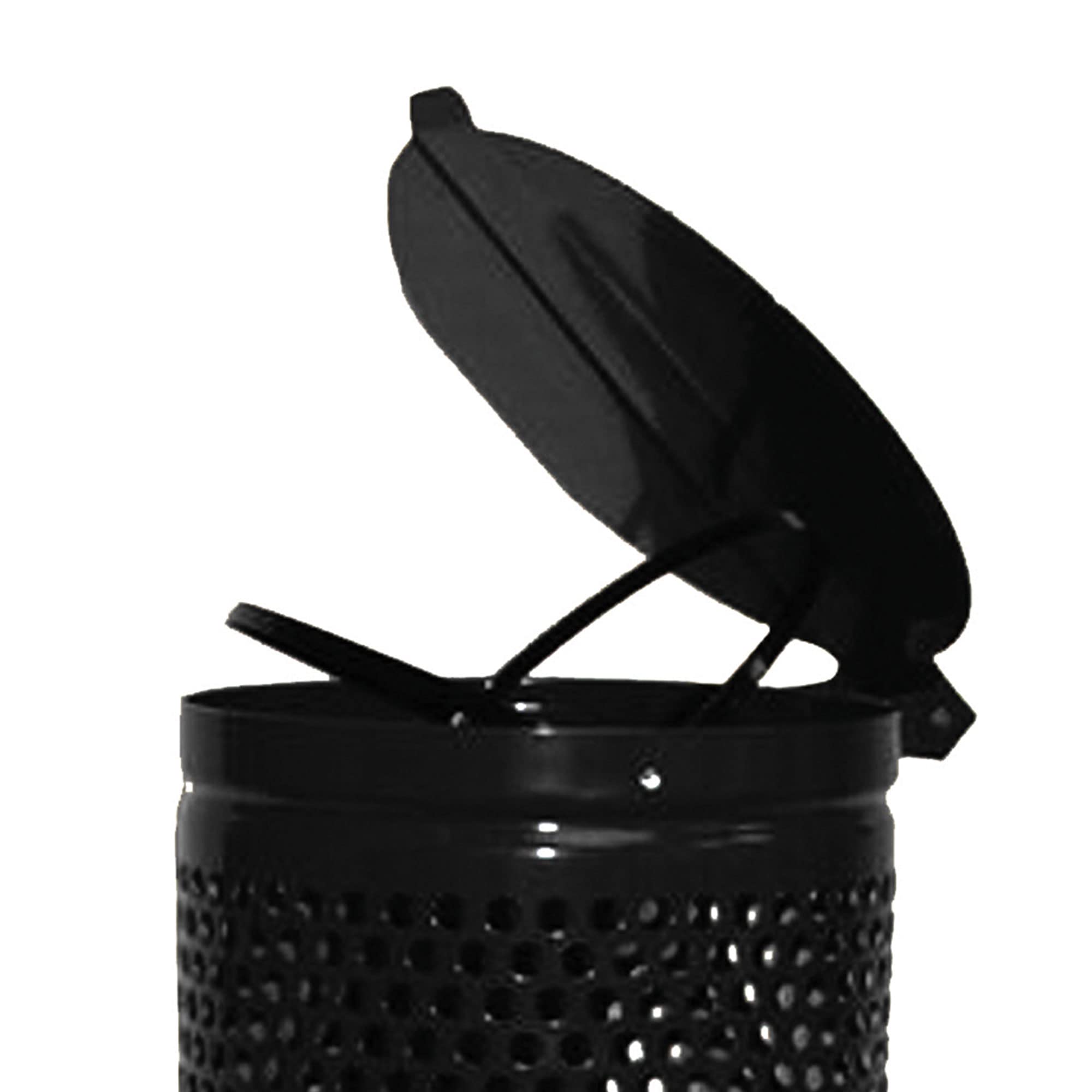 DOGIPOT 1206-L Stainless Steel Pet Waste Station with Lid & Trash Bags - Outdoor Dog Poop Dispenser for Parks, Yards & Public Spaces