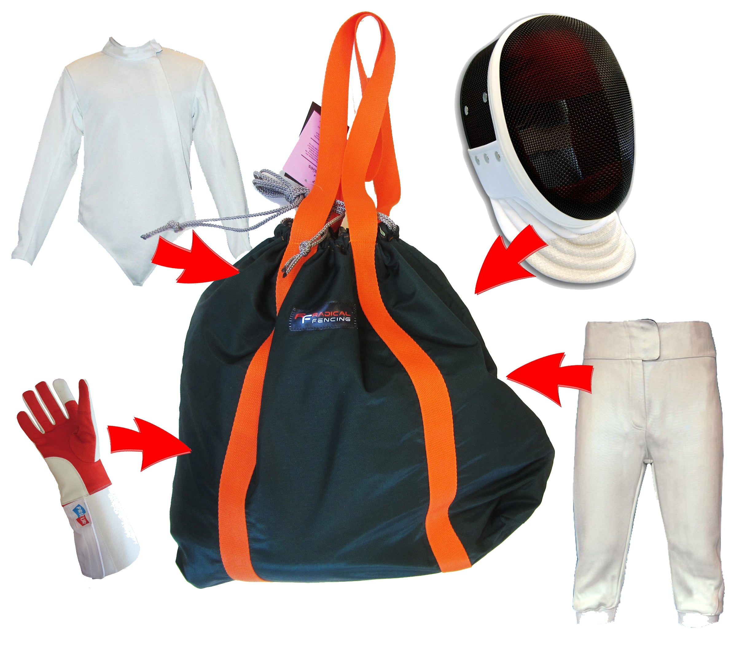 Radical Fencing Tote IT - Durable Sports Equipment Bag for Fencing Gear Storage & Transport - Perfect for Fencing Practice, Competitions & Travel