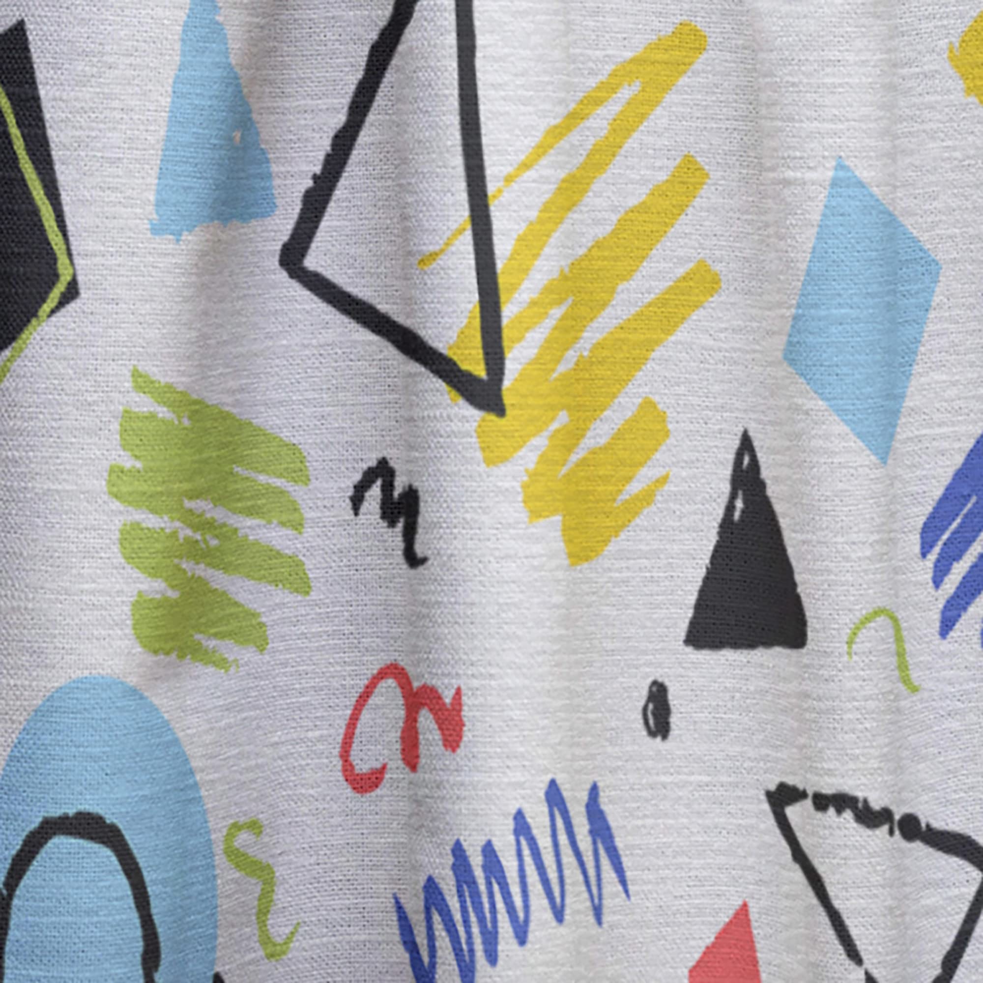 Geometric Retro Design III Thermal Insulated Curtains - Single Panel 52x120 - Blackout Drapes for Bedroom & Living Room - Perfect for Home Decor & Light Control