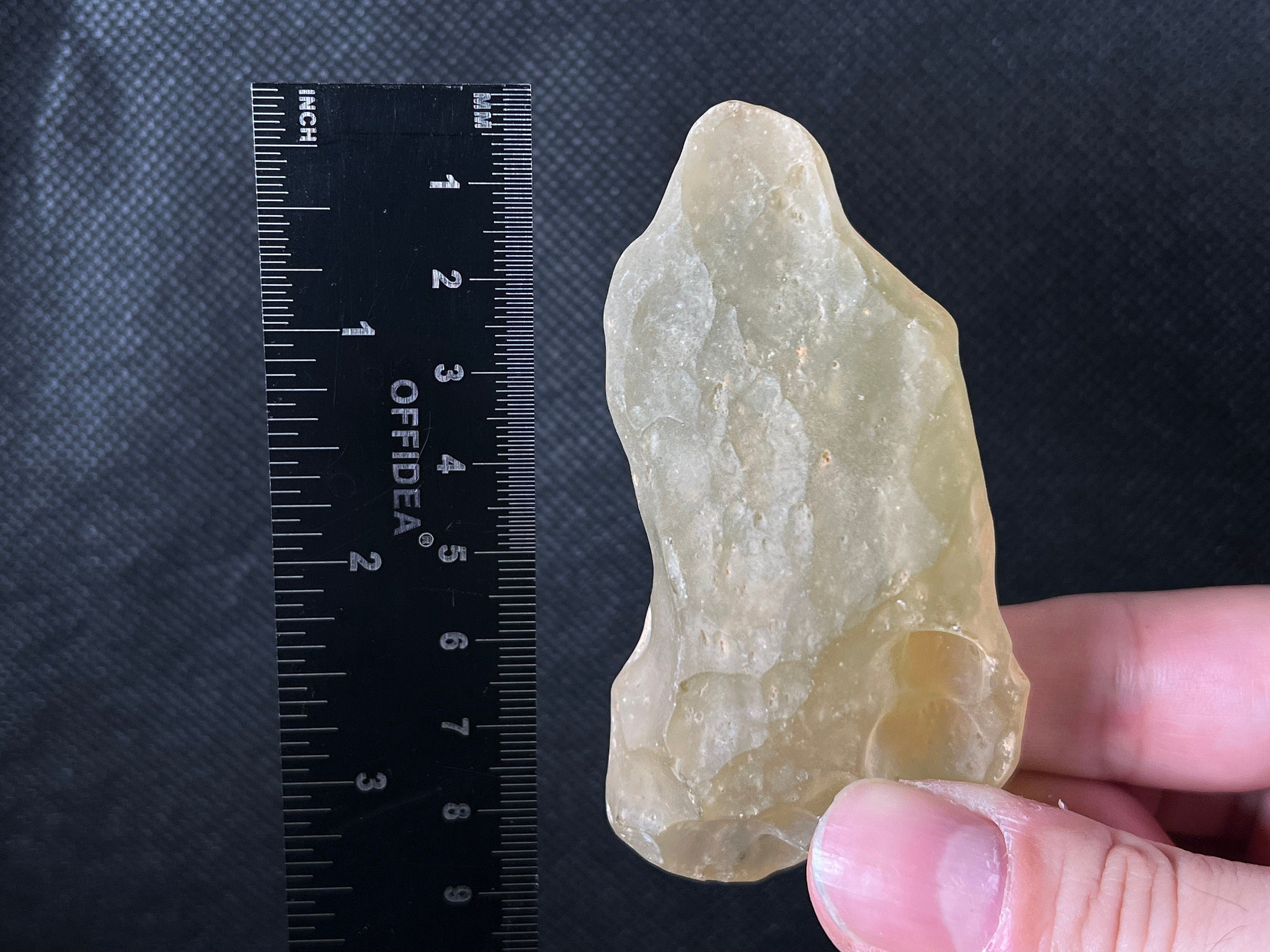 Libyan Desert Glass Raw Crystal - Rare 111.4g Natural Stone for Jewelry Making, Meditation & Home Decor | Unique Gift for Collectors & Crystal Enthusiasts