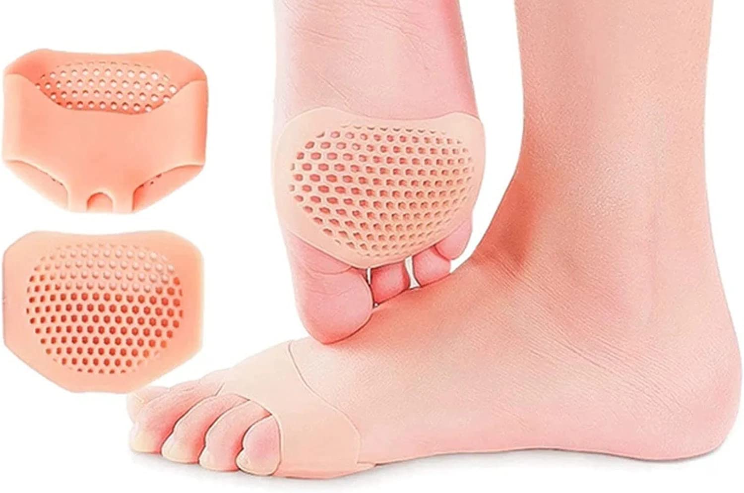 Style Keepers 6-Pack Silicone Gel Heel Pad Socks for Women - Pain Relief, Anti-Crack, Bone & Heel Spurs Protection (3 Pairs) - Comfortable Foot Care for Sandals, Shoes & Daily Wear