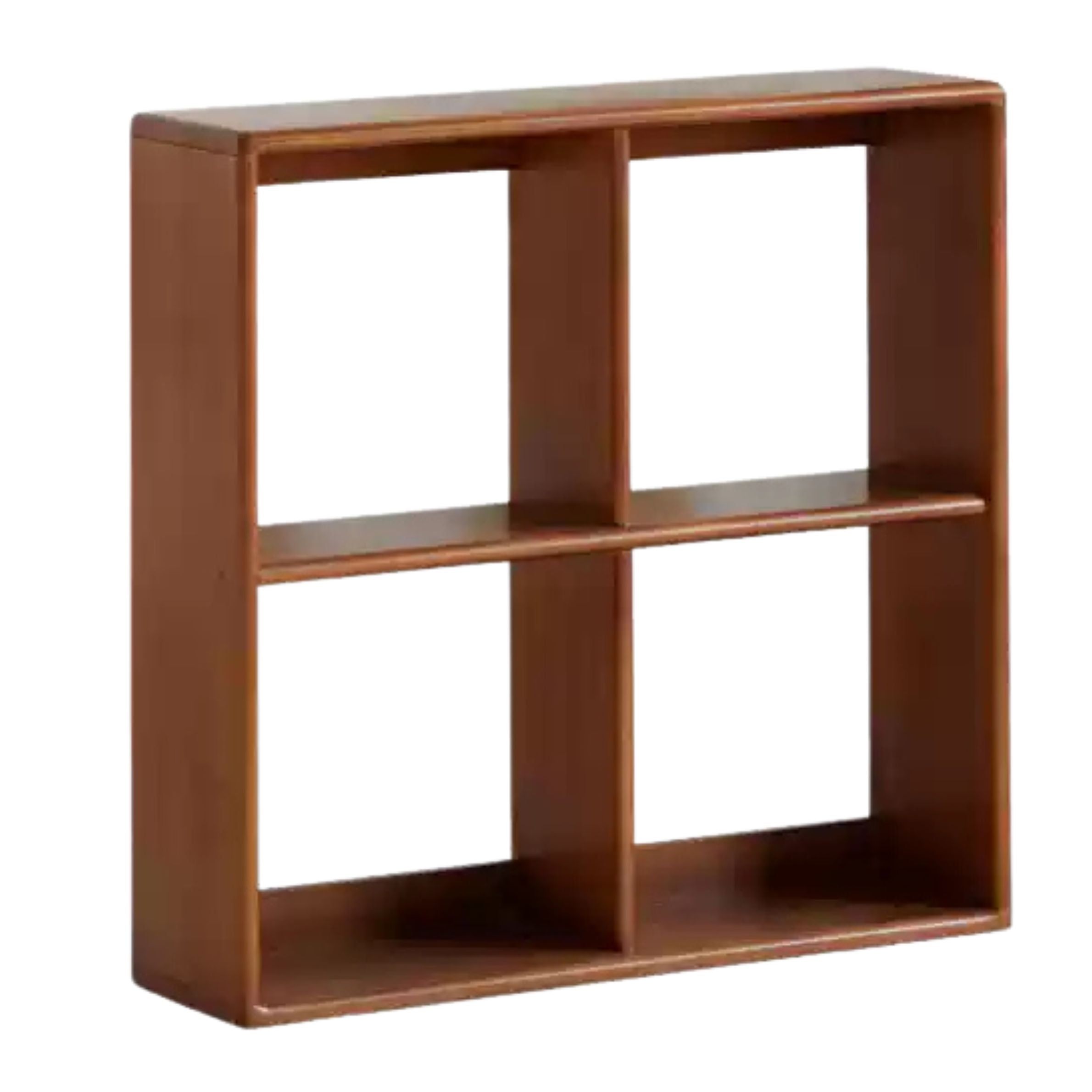 Vintage Poplar Solid Wood Kids Bookshelf - Retro Lattice Design Bookshelf for Children's Room, Nursery, Playroom & Classroom Organization