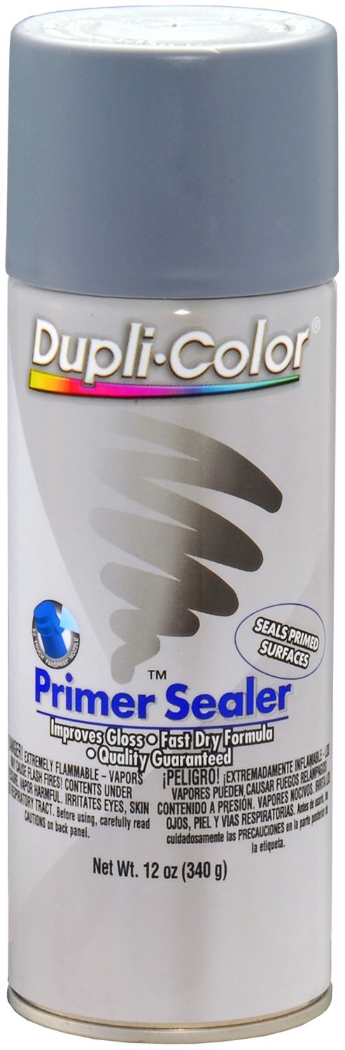 Dupli-Color EDAP16997 Gray Primer Sealer - 12 oz. Aerosol Spray Paint (6-Pack) for Automotive, Metal & Wood Surfaces - Perfect for DIY Projects & Professional Use
