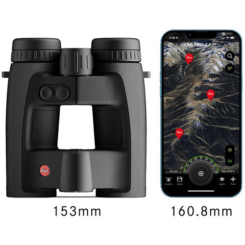 Leica 8x32 Geovid Pro Rangefinder Binoculars - HD Optics, Laser Rangefinder, Waterproof - Perfect for Hunting, Golf & Outdoor Adventures