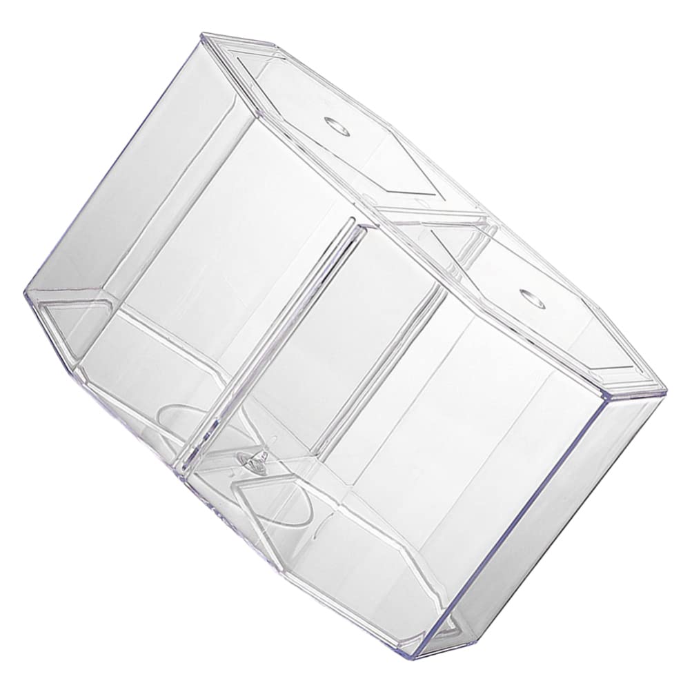 Double Grid Clear Aquarium Breeder Box - Mipcase Fish Fry Hatchery Isolation Tank with Plastic Frame & Separation Net for Safe Acclimation | Ideal for Guppy, Betta, and Tropical Fish Breeding in Home Aquariums