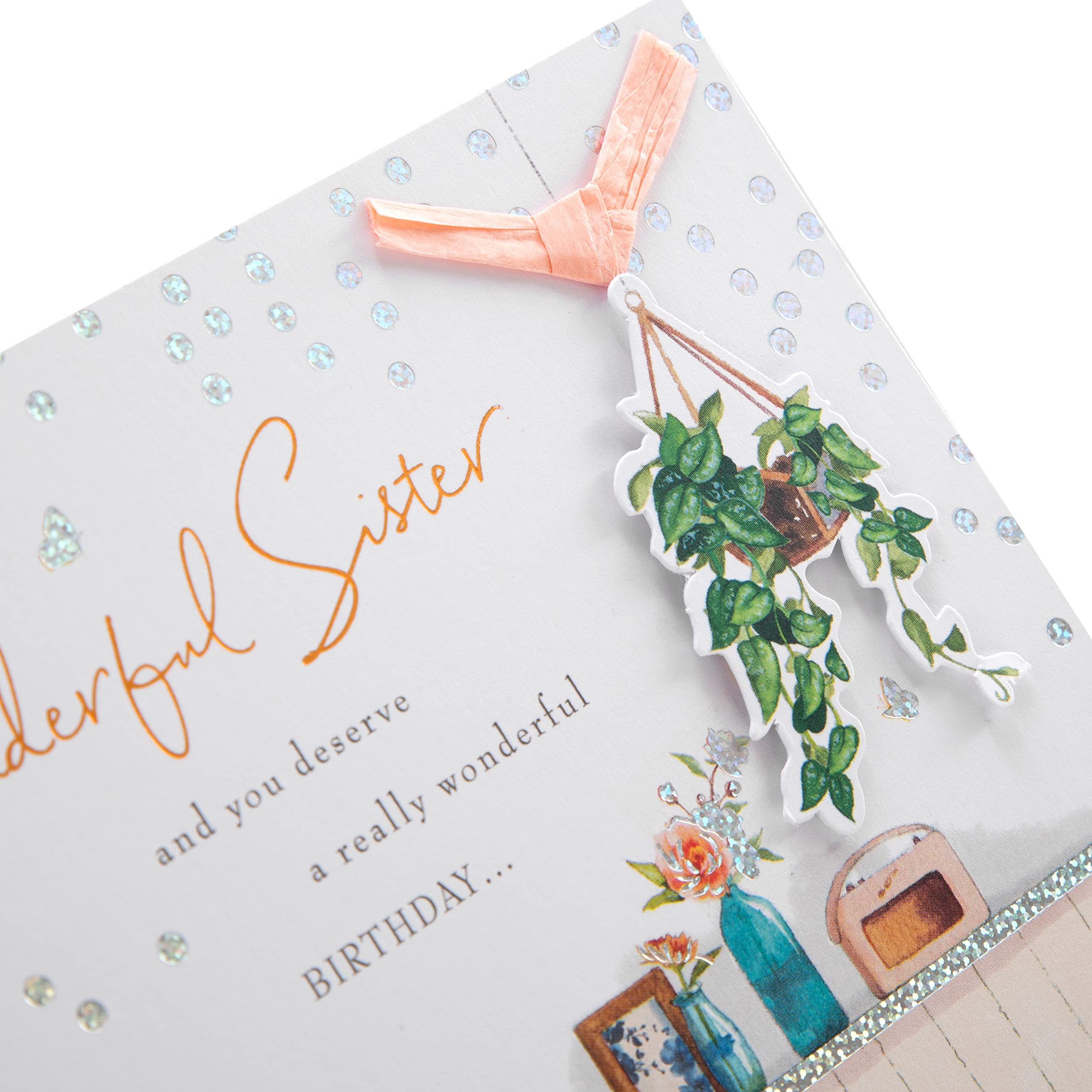 Hallmark Birthday Card for Sister - Classic Lucy Cromwell Illustrated Design | Thoughtful Greeting Card for Sisters, Best Friends & Loved Ones | Perfect for Birthdays, Anniversaries & Special Occasions