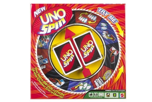 Mattel Uno Spin Game to Go - Fun Travel Card Game for Family & Friends - Perfect for Road Trips, Camping & Parties