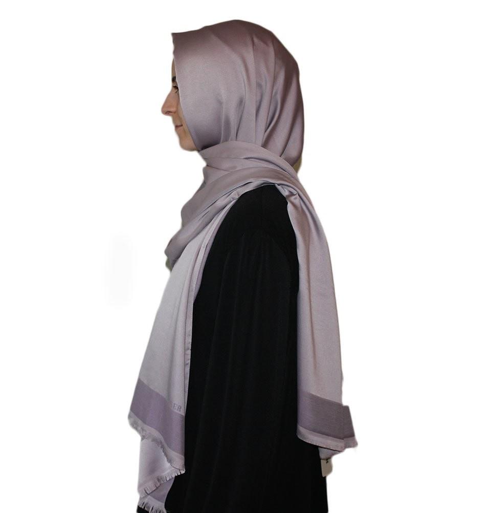 Aker Solid Shawl 1002SLK 983 Lilac - Lightweight Womens Wrap Scarf for Office, Evening & Special Occasions