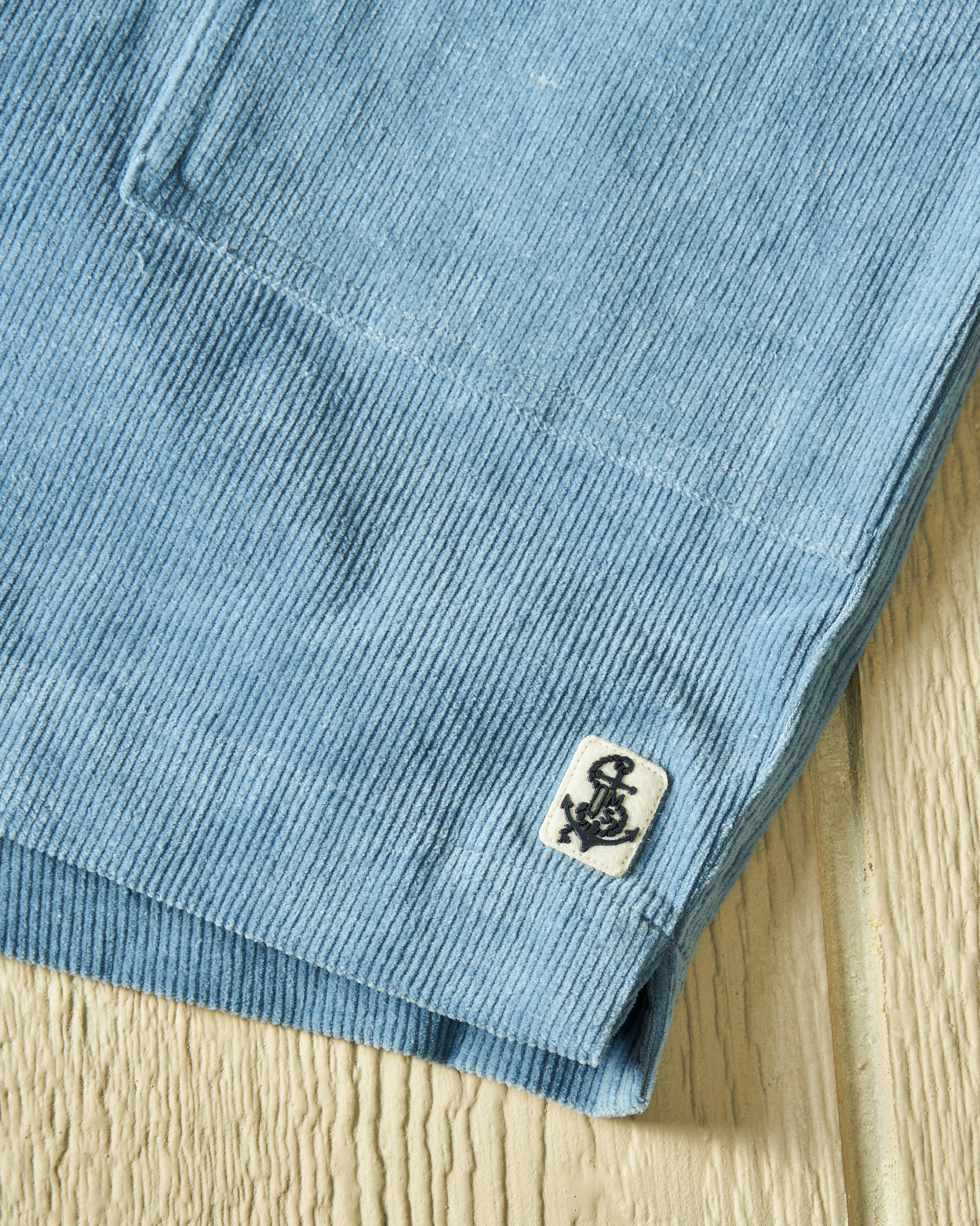 Ventura Shorts in Atlantic Blue Corduroy - Stylish & Comfortable Men's Casual Shorts for Summer, Beach & Outdoor Activities