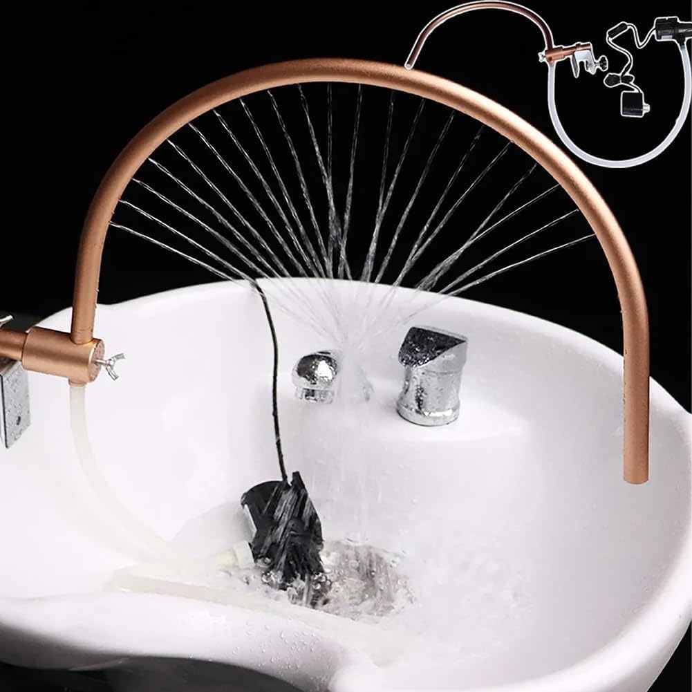 Japanese Head Spa Water Circulation Rack - Adjustable Hair Salon Equipment for Scalp Care & Fumigation Therapy | Perfect for Shampoo Beds & Shower Spa Treatments in Professional Salons & Home Use
