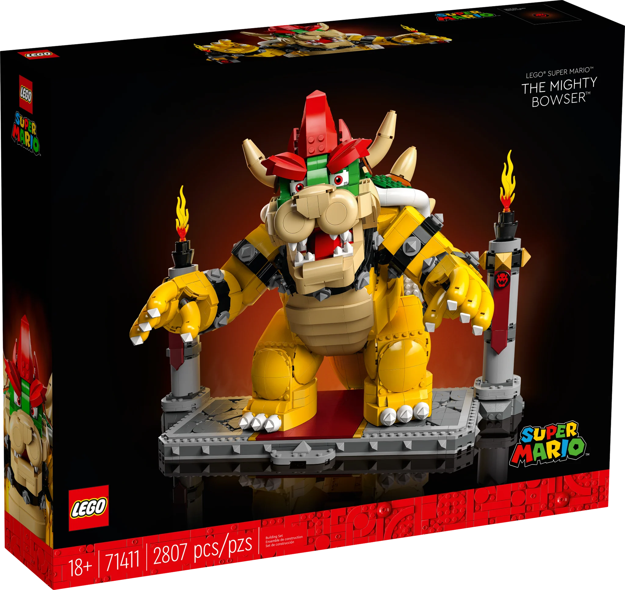 LEGO® Super Mario™ The Mighty Bowser™ Building Set - Collectible Action Figure Toy for Kids & Adults - Perfect for Play, Display & Mario Fans Collection