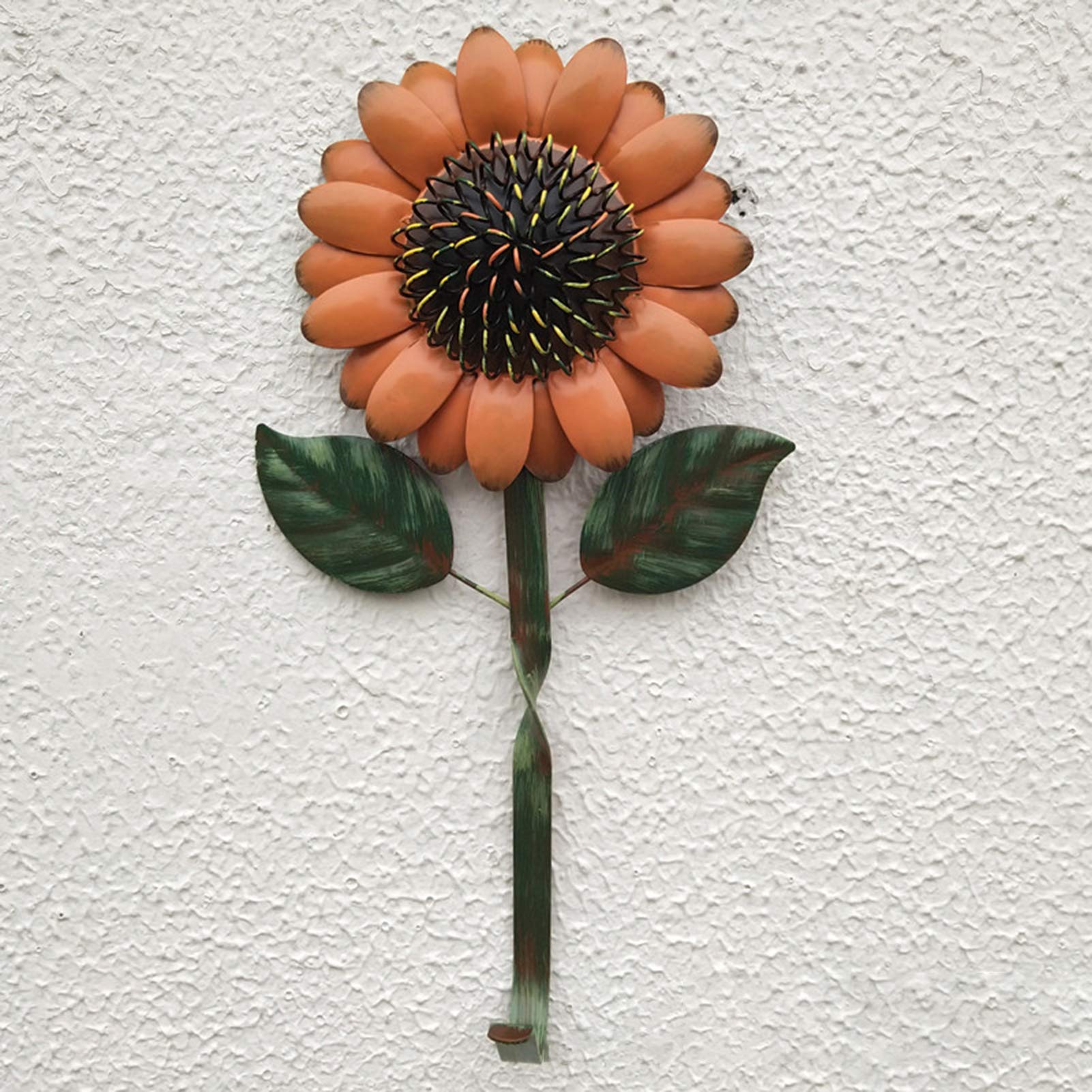 Vintage Metal Sunflower Wall Hooks - Decorative Key Hangers for Bedroom, Kitchen & Bathroom - Yellow Sunflower Home Decor & Gift Ideas - Perfect for Organizing Keys, Hats & Small Items in Entryway, Hallway or Dorm Room