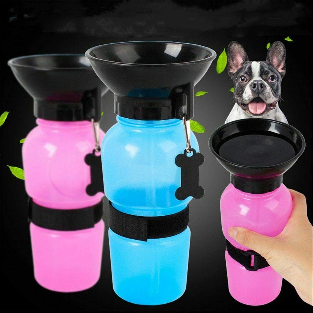 WaggyTails 500ml Leak-Proof Dog Water Bottle for Travel - Hydration for Small to Medium Dogs - Perfect for Outdoor Adventures