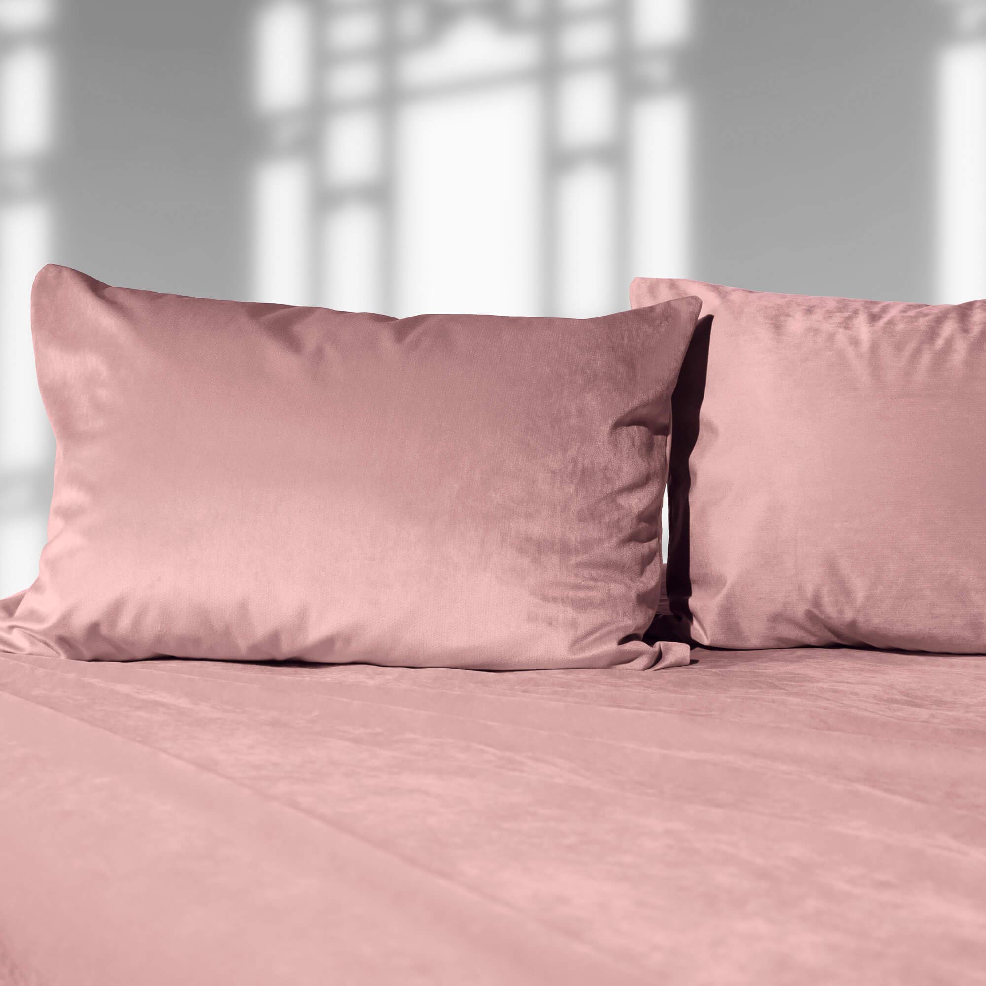 Liberator Liquid Velvet Sheet and Pillowcases - Ultra Soft Bedding Set for Couples - Queen Size, Rose Color - Perfect for Romantic Nights & Luxurious Sleep