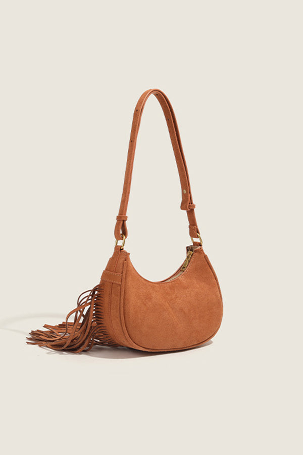 Stylish Urban Tassel Shoulder Bag for Women - Fashion Crossbody Purse with Adjustable Strap - Perfect for Work, Travel & Daily Use