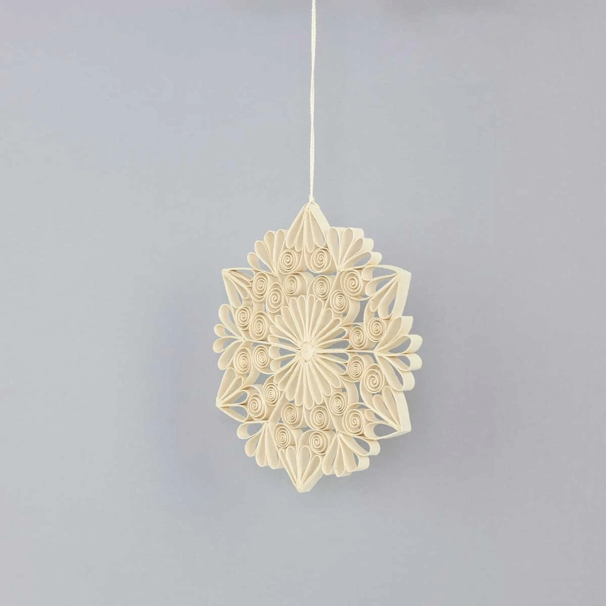 Handmade Large Quilled Paper Star Christmas Tree Ornament - AfroArt Holiday Decoration for Xmas Tree, Home, Party & Gift Giving