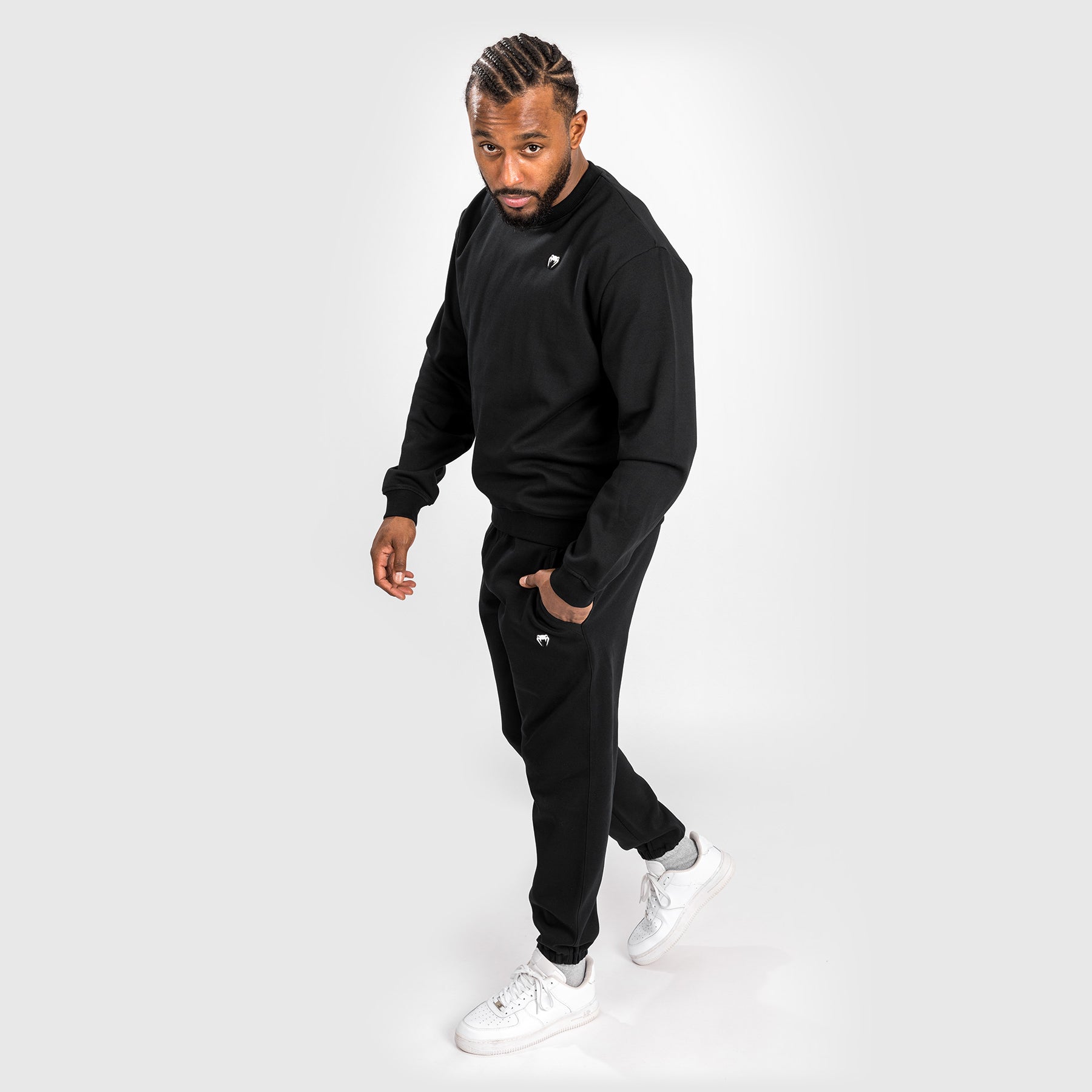 Venum Silent Power Lite Sweatshirt - Black | Lightweight Training Hoodie for MMA, Boxing & Gym Workouts | Comfortable Streetwear for Men & Women