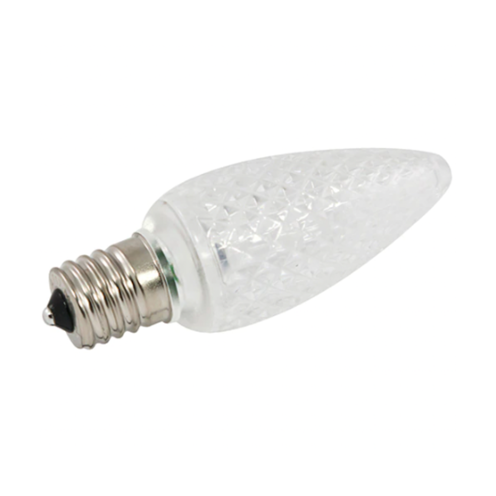 Premium C9 LED Faceted Lens Bulbs 0.5W - Energy Efficient Christmas Lights for Indoor/Outdoor Holiday Decorations - Perfect for Tree Trimming, Roof Lines, and Patio Lighting