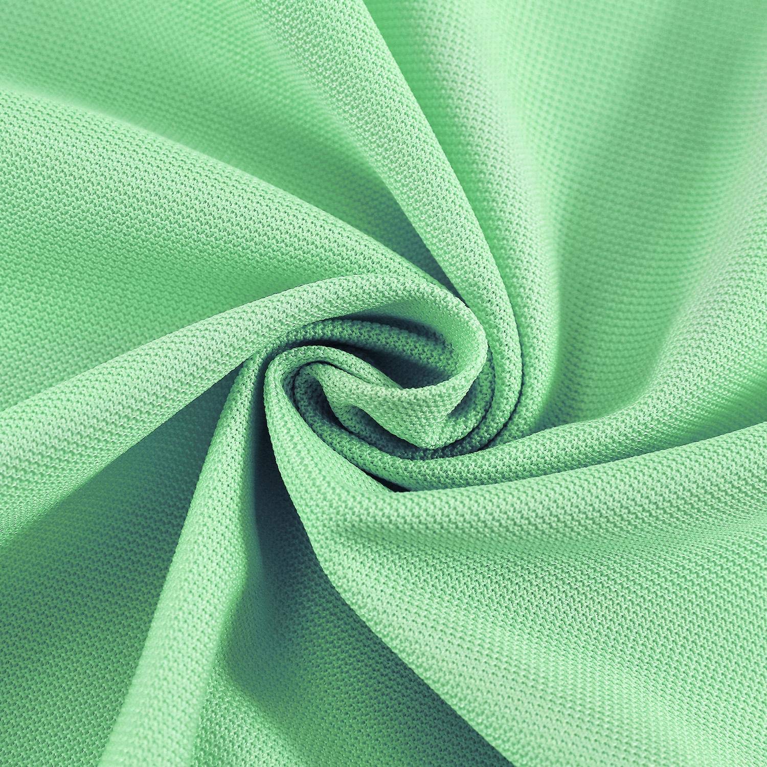 TWOPAGES Flame Retardant Privacy Divider Curtain - 15ft Wide x 8ft Tall, Grommet Top Panel in Green - Ideal for Hospitals, Offices & Event Spaces