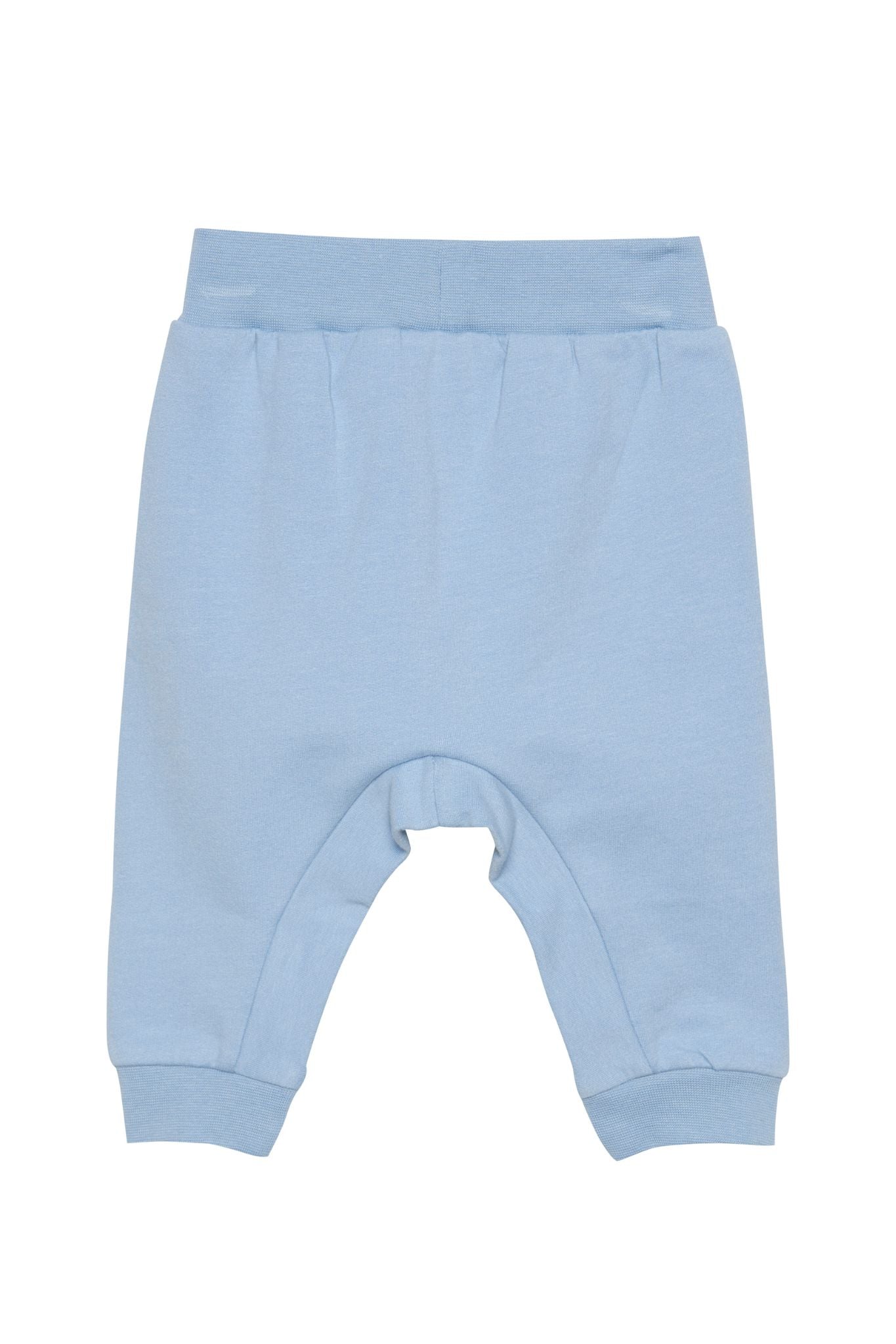 Soft Dusty Blue Sweatpants for Baby Boys - Cozy Cotton Joggers with Elastic Waistband - Perfect for Playtime, Lounging & Nursery Outfits