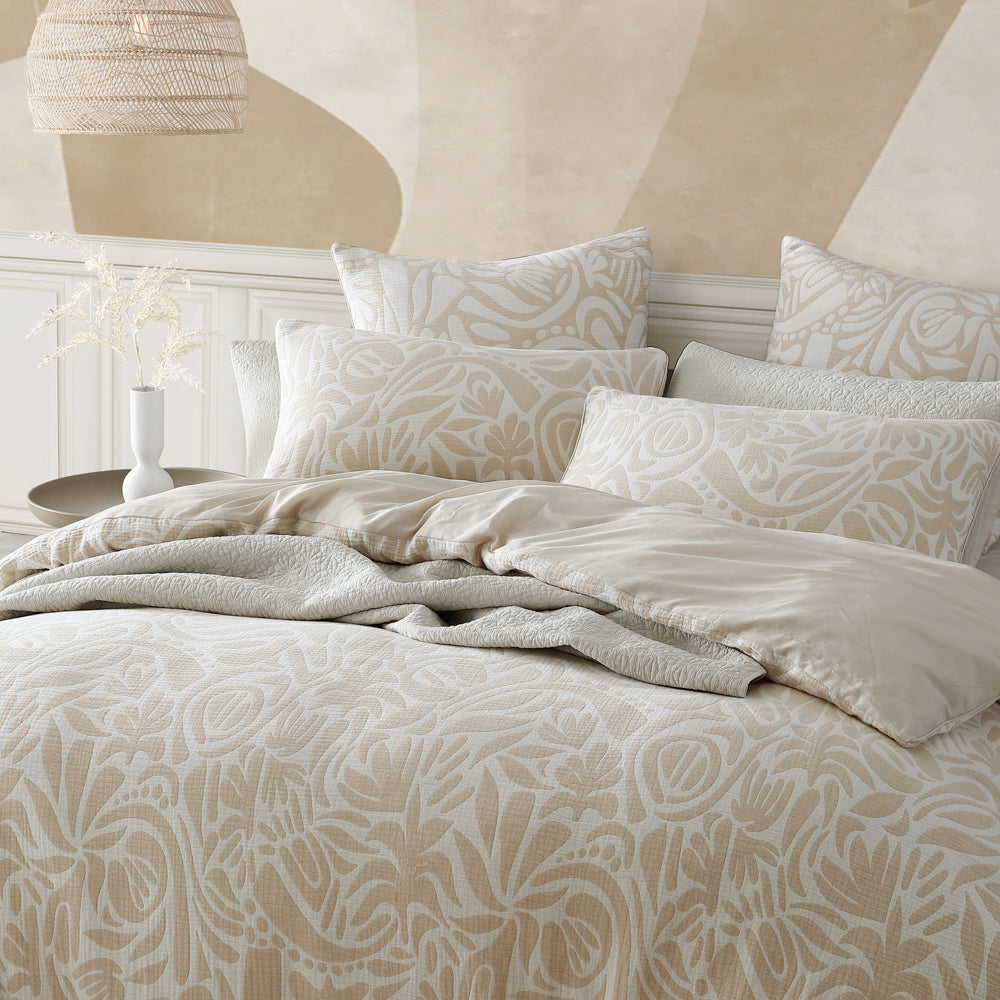 Haven Caramel Quilt Cover Set - Super King Size Luxury Bedding for Master Bedroom | Soft & Breathable Cotton Quilt Cover | Perfect for Home Decor & Guest Room