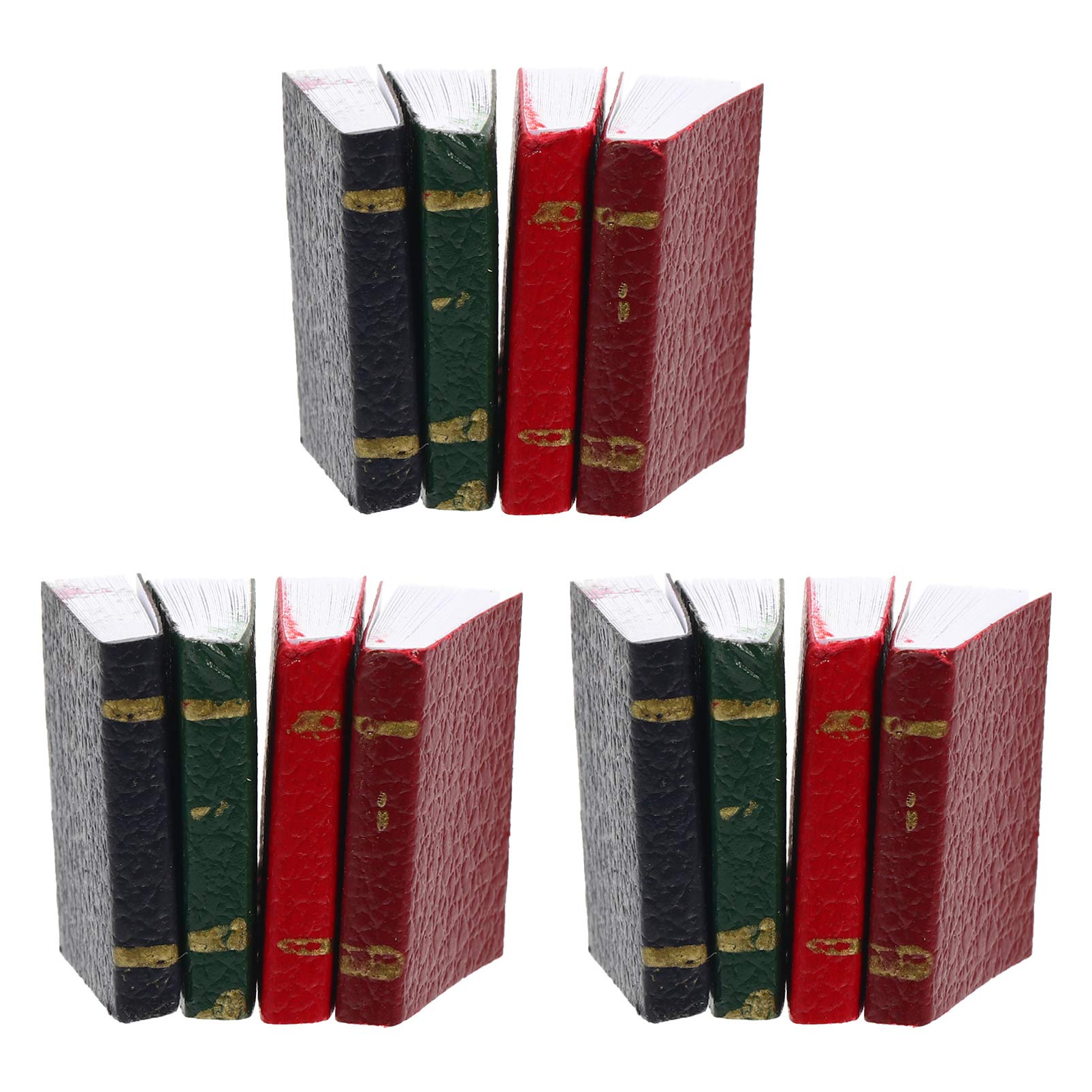 12pcs Miniature Dollhouse Books - Rustic Dining Room Table Decor, Coffee Table Books, Modern Home Ornaments for Dollhouse, Bookshelf & DIY Crafts | Perfect for Miniature Scenes, Fairy Gardens & DIY Projects