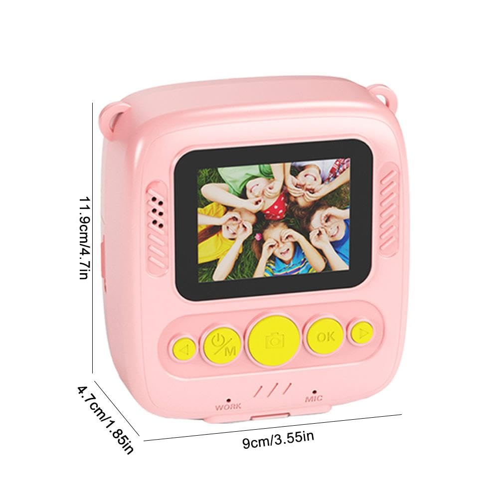 Instant Print Camera for Kids - Portable Digital Camera with Instant Photos, Fun Toddler Toy for Boys & Girls (Purple) - Perfect Birthday Gifts for Children - Capture Travel, Family Moments & School Events - Great for Parties, Vacations & Everyday Adventures