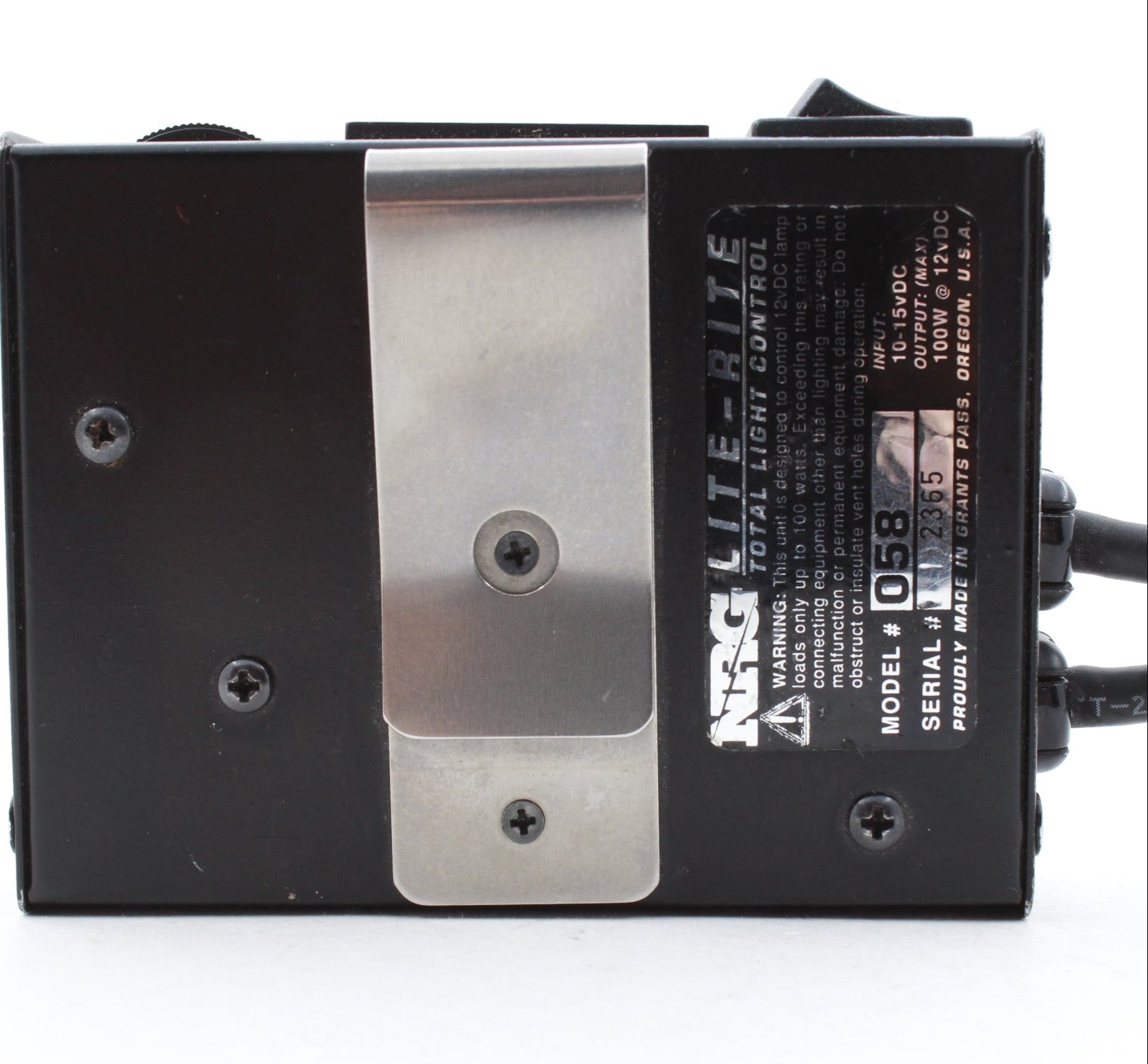 NRG Lite Rite Model 058 Total Stage Light Controller - Used | Professional Lighting Control for Concerts, Theater & DJ Events