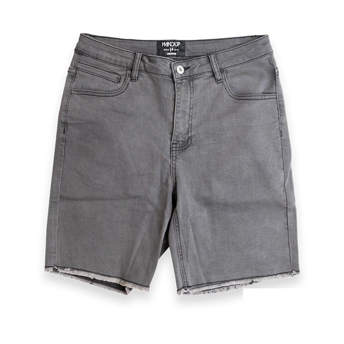 Handup Athletic Jean Shorts for Men & Women - 4-Way Stretch Denim Jorts with Back Pockets - Comfortable Workout & Casual Shorts for Gym, Running, Hiking & Everyday Wear