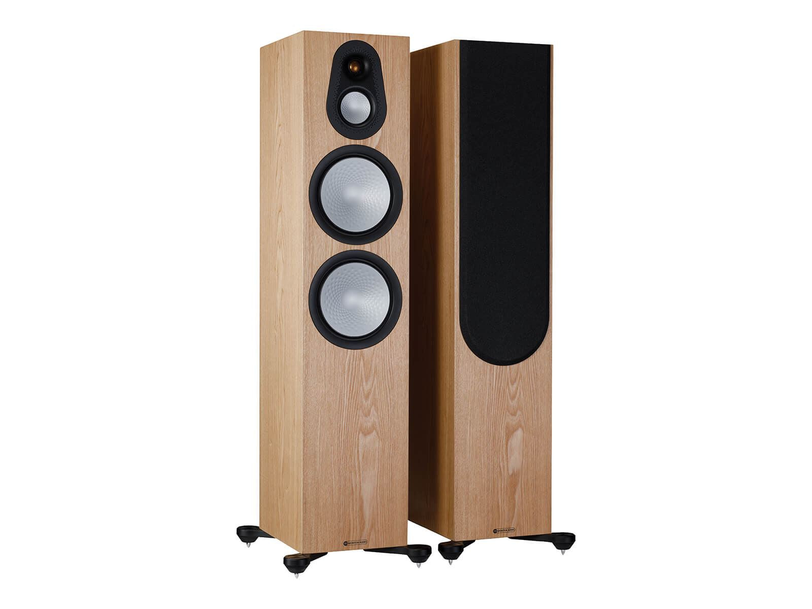 Monitor Audio Silver 500 7G Floorstanding Speaker - High-End HiFi Stereo Sound System for Home Theater & Music Listening | Perfect for Living Room, Home Theater Setup & Audiophile Enthusiasts