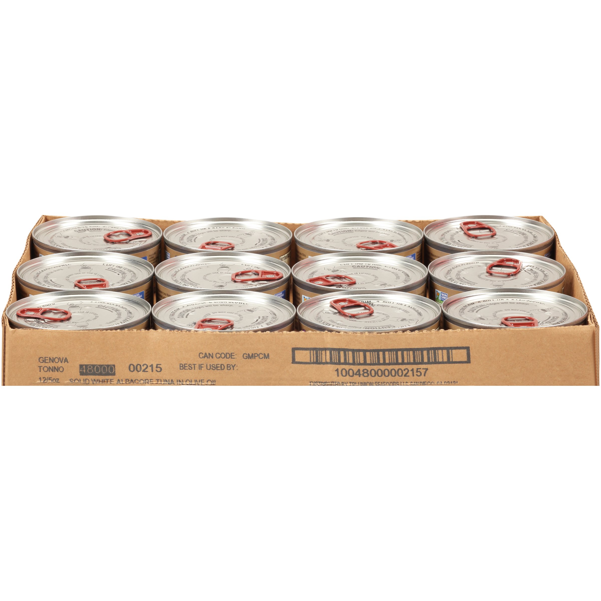 Premium Genova Solid Albacore Tuna in Extra Virgin Olive Oil - 5 oz Cans (Pack of 12) | High Protein, Keto & Paleo Friendly | Perfect for Salads, Sandwiches & Meal Prep