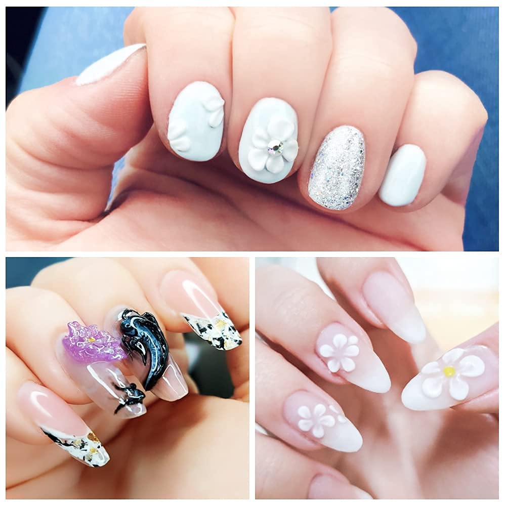 Professional Clear & Glitter Acrylic Nail Powder Kit - 1.58oz Long-Lasting Extension for French Nail Art | Perfect for Beginners & Salon Use | At-Home Manicures & Professional Nail Supplies