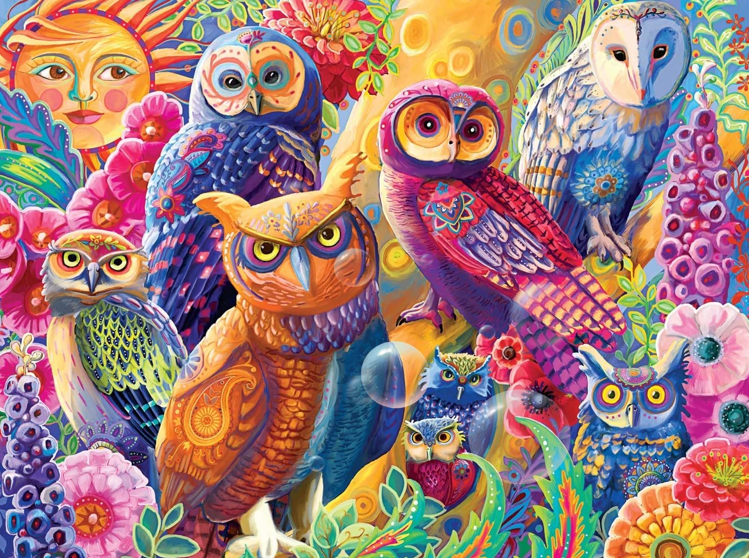 300-Piece Wooden Jigsaw Puzzle for Adults & Teens - Owl Autonomy Puzzle by Buffalo Games | Educational Family Game Night Activity | Brain Teaser & Stress Relief for Home, Office & Classroom Use
