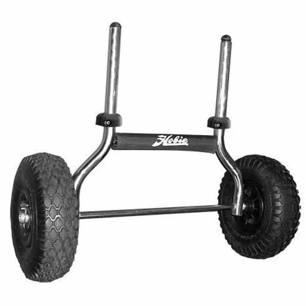 Hobie Standard & Heavy Duty Plug-In Kayak Cart - Portable Kayak Carrier for Easy Transport on Sand, Beach & Rough Terrain - Perfect for Kayaking & Fishing Adventures
