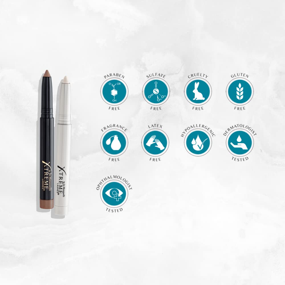 Xtreme Lashes Glideshadow Long Lasting Eyeshadow Stick Quad Collection - Cream to Powder Formula, No Fallout, Lash Extension Safe - Perfect for Day to Night Makeup & Professional Use